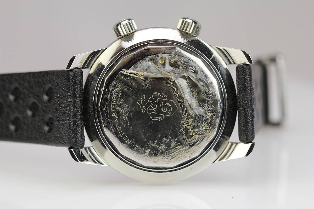 Sandoz Stainless Steel Compressor Diver's Automatic Wristwatch Ref 1704Z-99-22 In Excellent Condition In Miami Beach, FL