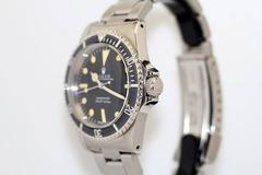 Rolex Stainless Steel Submariner Maxi Dial Wristwatch Ref 5513