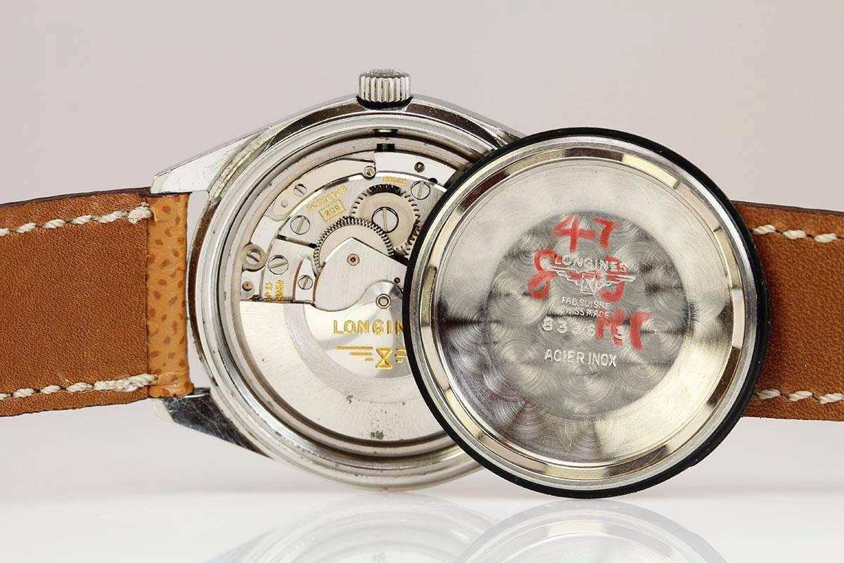 Longines Stainless Steel Admiral 5 Star Calendar Wristwatch Ref 8336/3 3