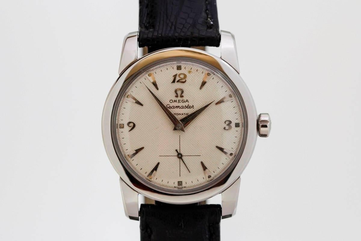 omega seamaster honeycomb dial