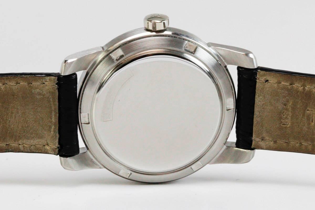 Omega Stainless Steel Seamaster Honeycomb Dial Wristwatch Ref C2576-7 In Excellent Condition In Miami Beach, FL