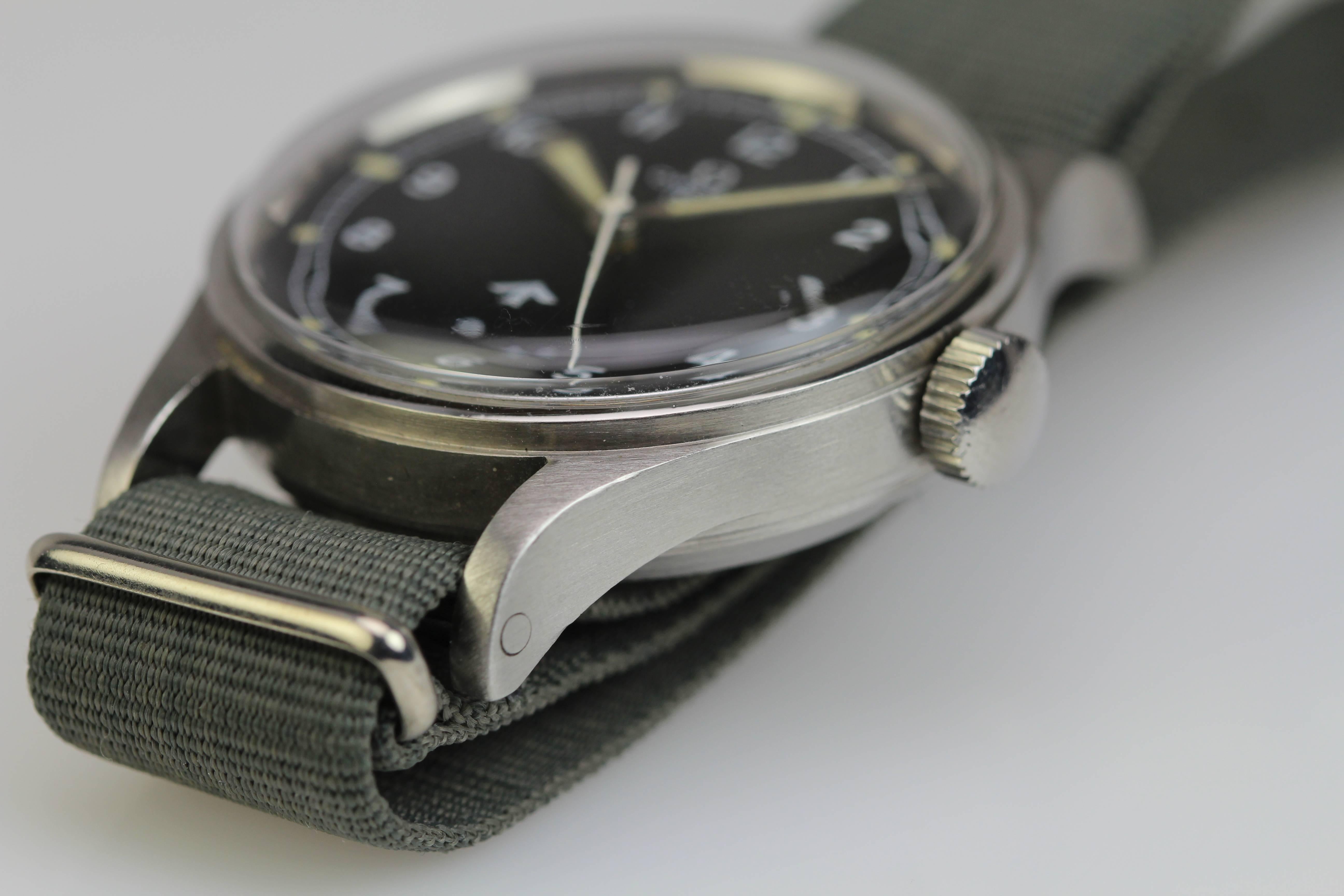Men's Omega Stainless Steel Military Pilot's Wristwatch Ref 2777-1SC