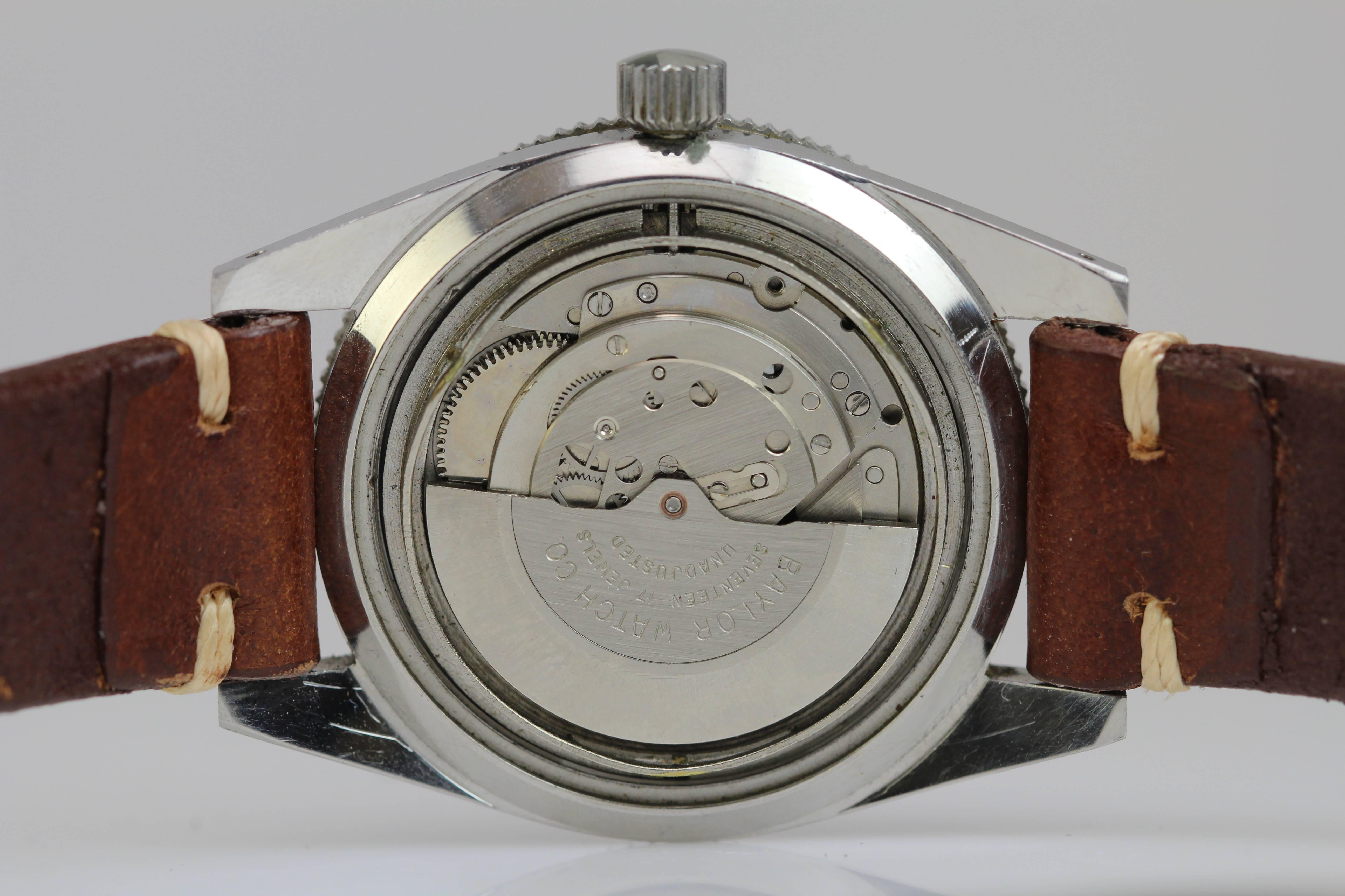 Men's Paul Raynard Stainless Steel Baylor Watch Co. Movement Wristwatch