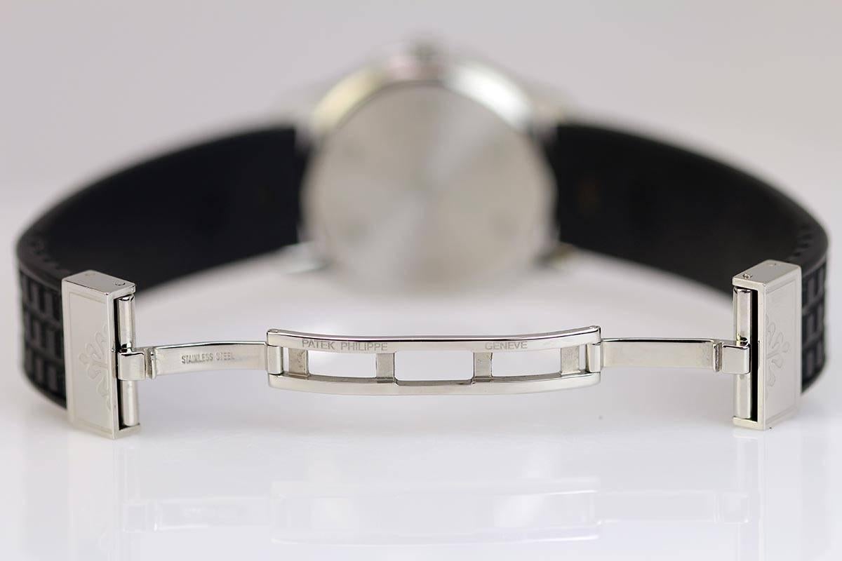 Patek Philippe Ladies Stainless Steel Diamond Bezel Aquanaut Luce Wristwatch 5