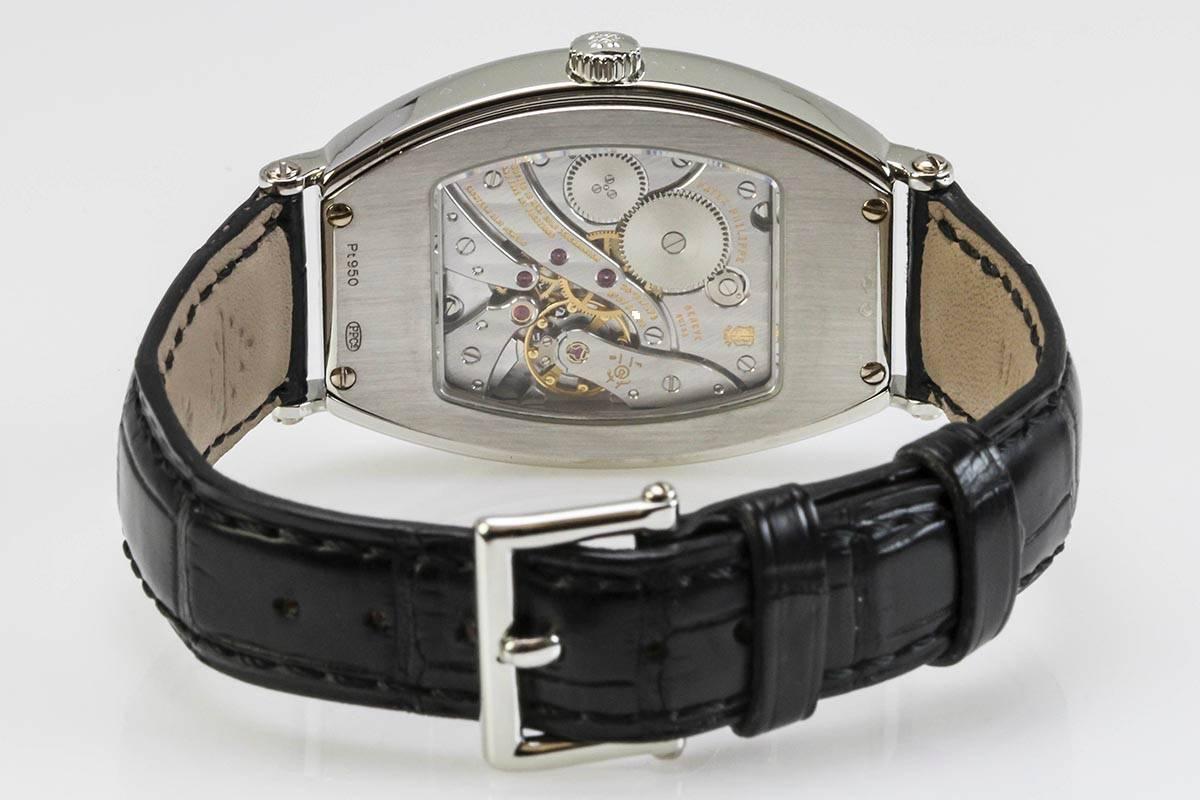Patek Philippe Platinum Gondolo Chronometre Wristwatch Ref 5098P  2