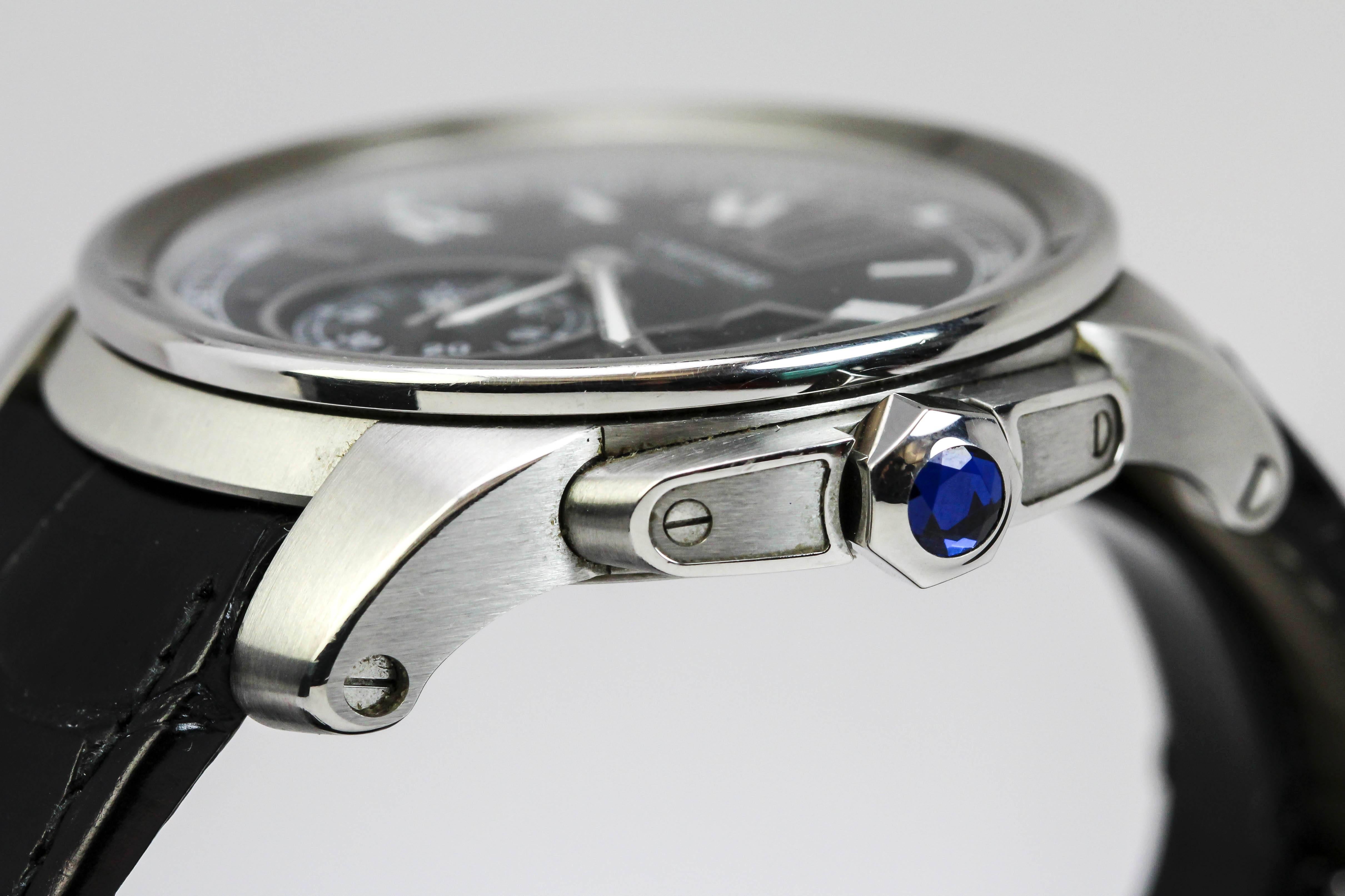 Men's Cartier Stainless Steel Calibre de Cartier Automatic Wristwatch