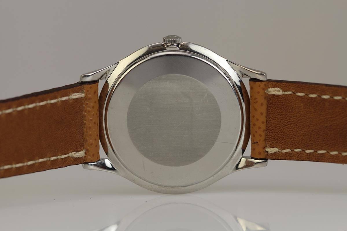 Women's or Men's Omega Stainless Steel Thin Calatrava Wristwatch 