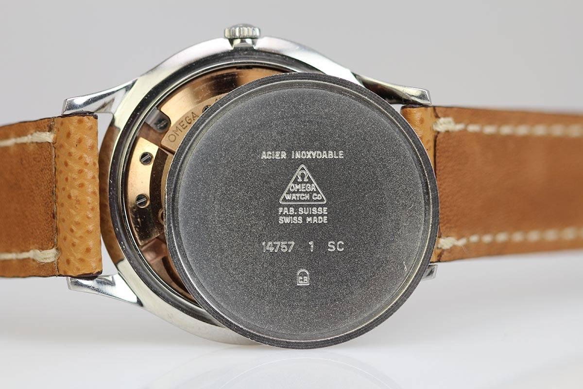 Omega Stainless Steel Thin Calatrava Wristwatch  3