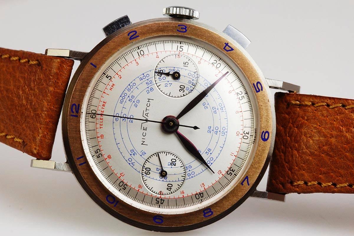 Nice Watch Company Stainless Steel Chronograph Wristwatch 2