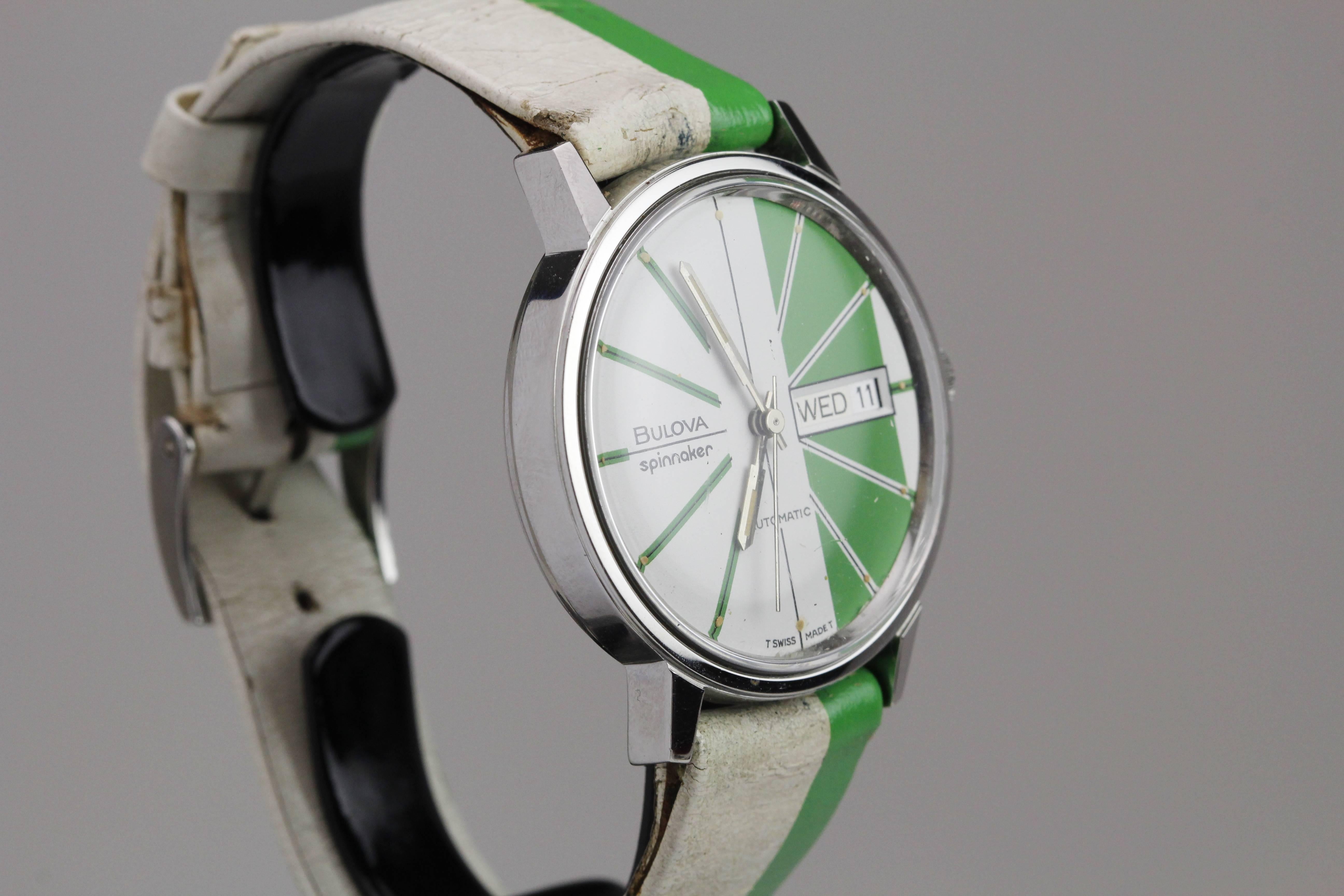 Bulova Montre-bracelet Spinnaker Day Date en acier inoxydable 4