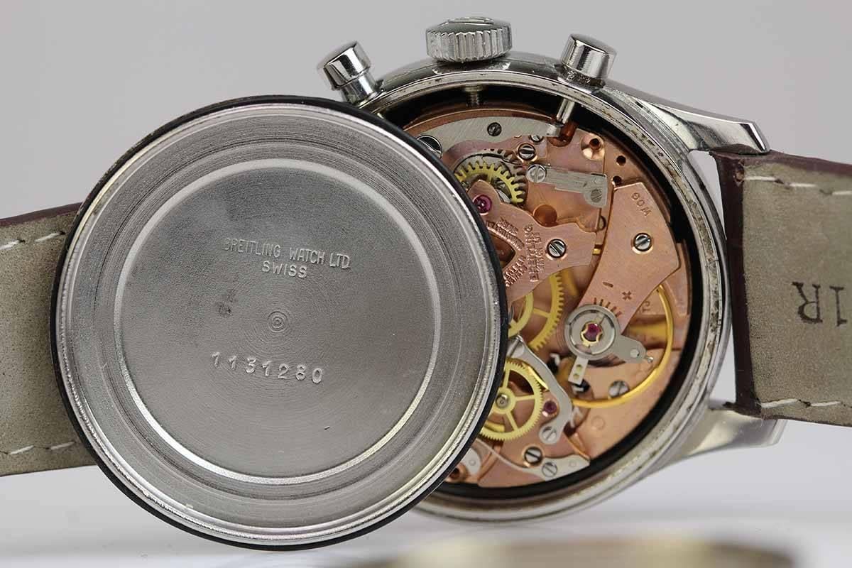 Breitling Stainless Steel Top Time Panda Manual Wind Wristwatch In Excellent Condition In Miami Beach, FL