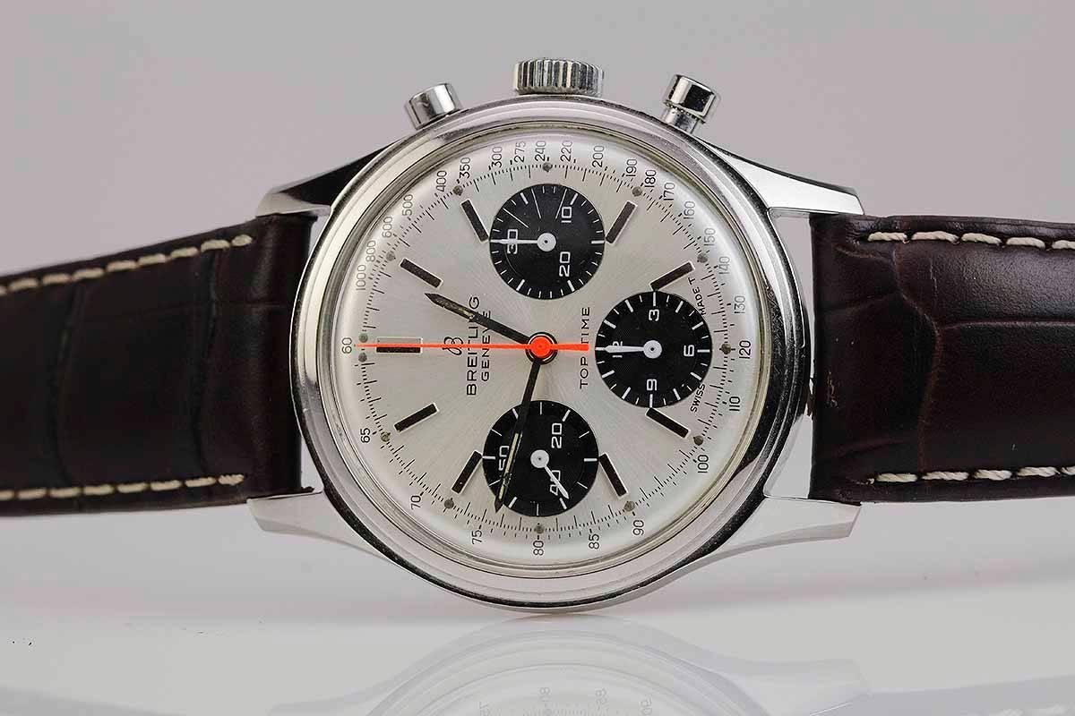Breitling Stainless Steel Top Time Panda Manual Wind Wristwatch 1
