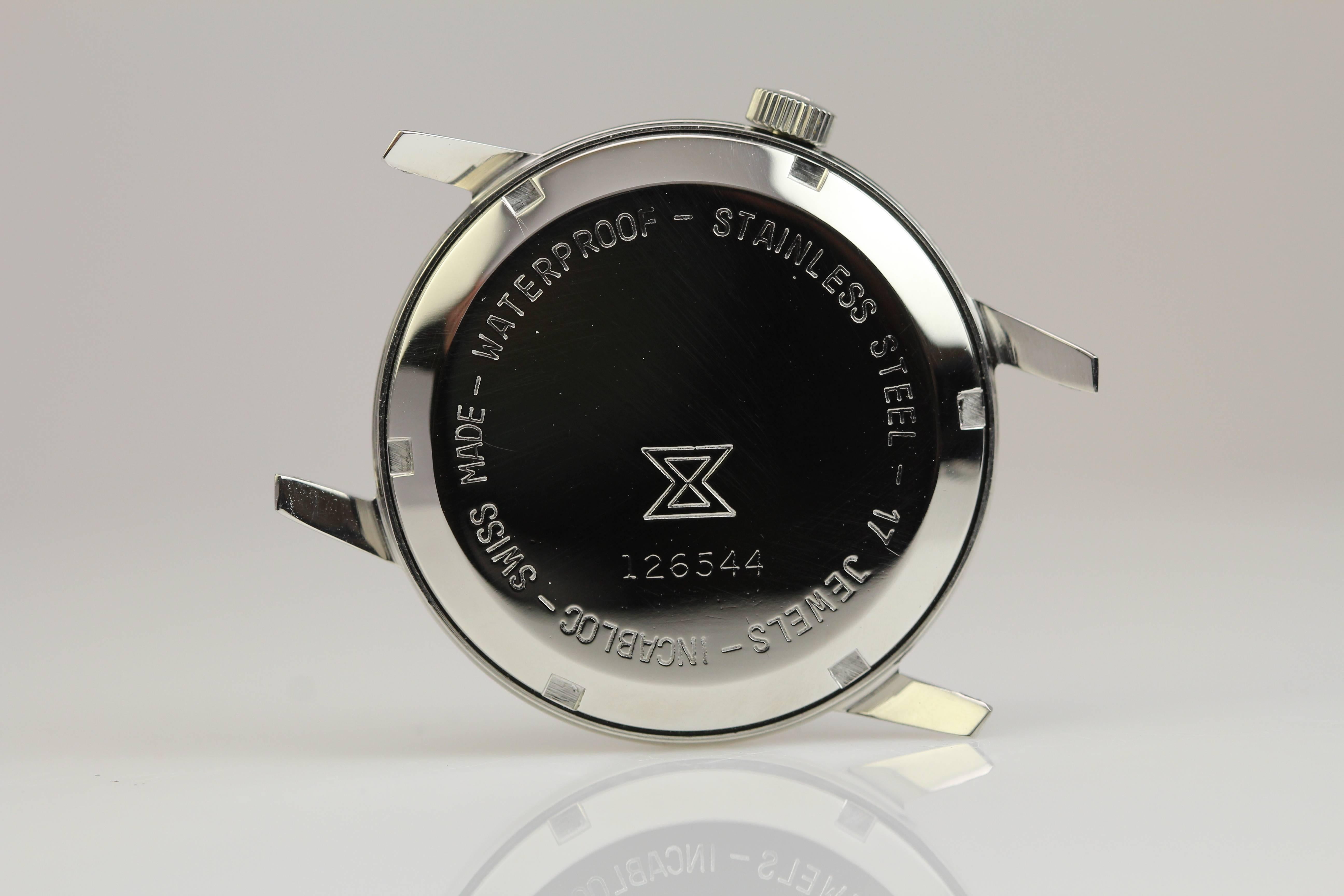 Women's or Men's Edox Stainless Steel Incabloc Wristwatch 