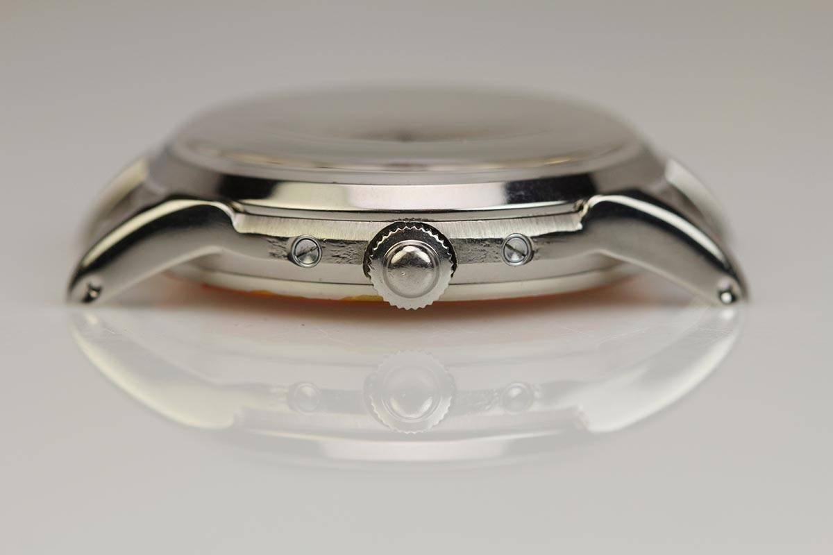 Edelstahl Dreifachdatum Kalender Mond Phase Tag Datum Armbanduhr von Leonidas 1