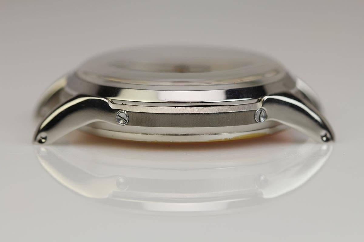 Edelstahl Dreifachdatum Kalender Mond Phase Tag Datum Armbanduhr von Leonidas 2
