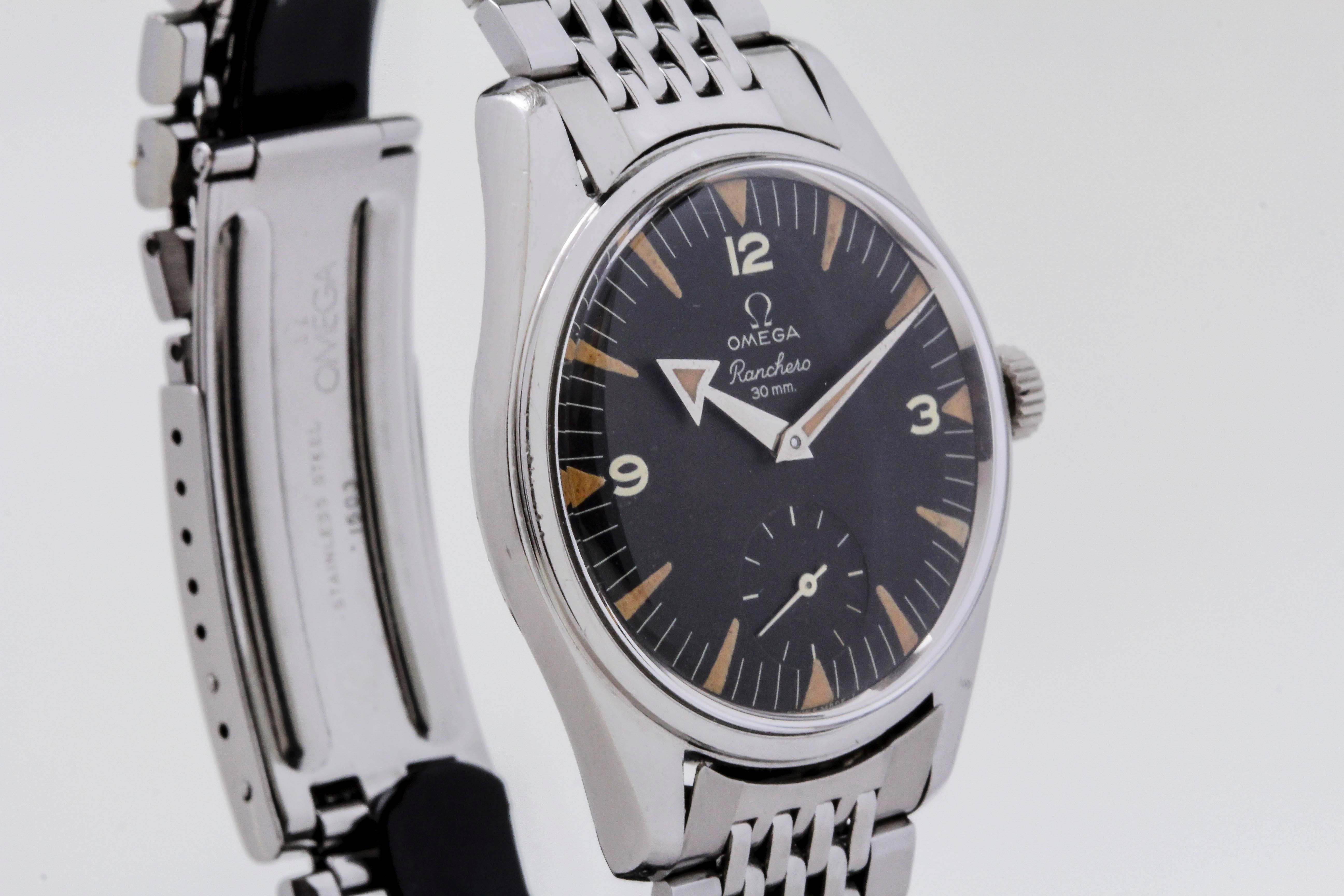 Omega Edelstahl Ranchero Armbanduhr Ref 2990 1 Herren