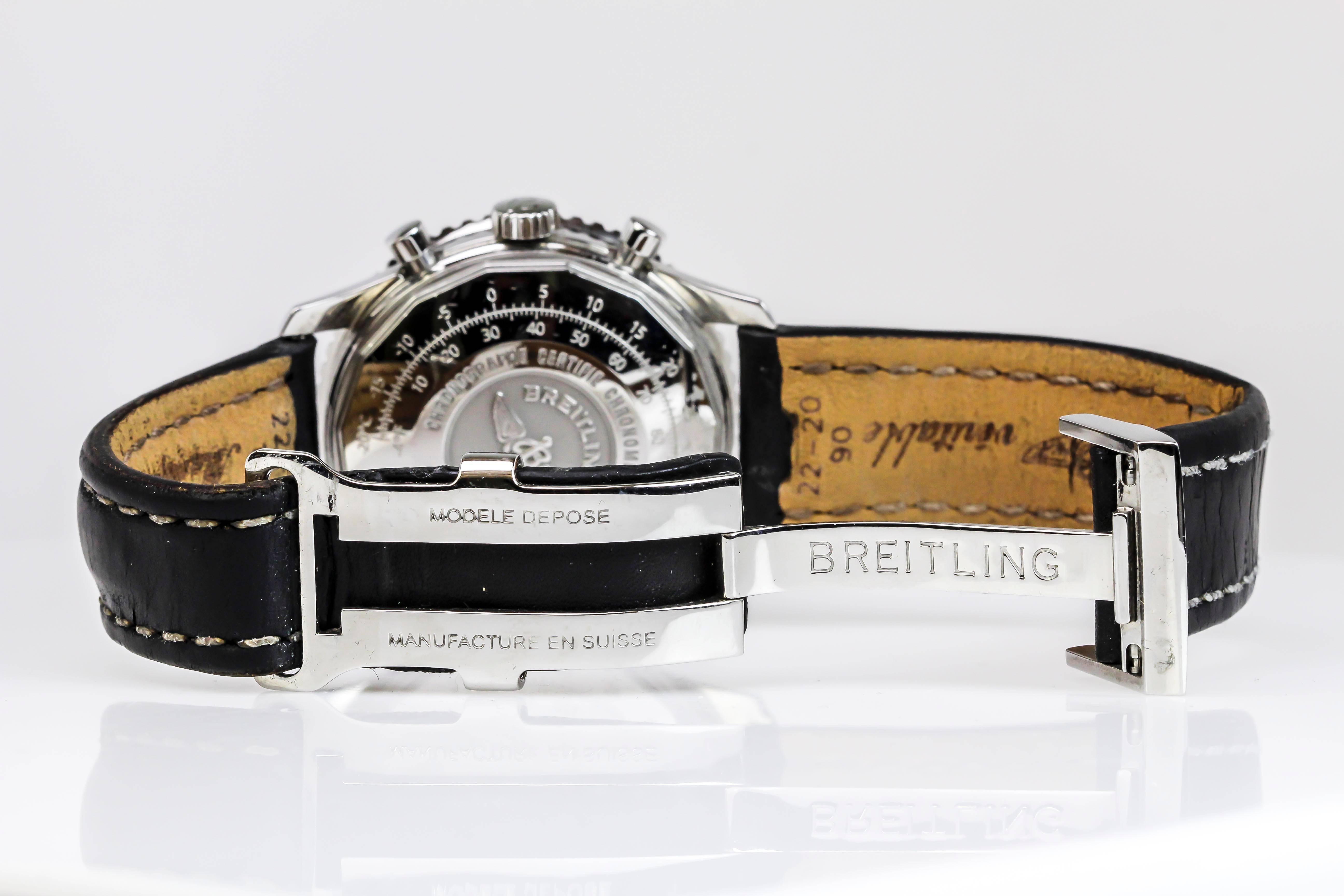 Breitling Stainless Steel Navitimer Ref A23322 Wristwatch  2
