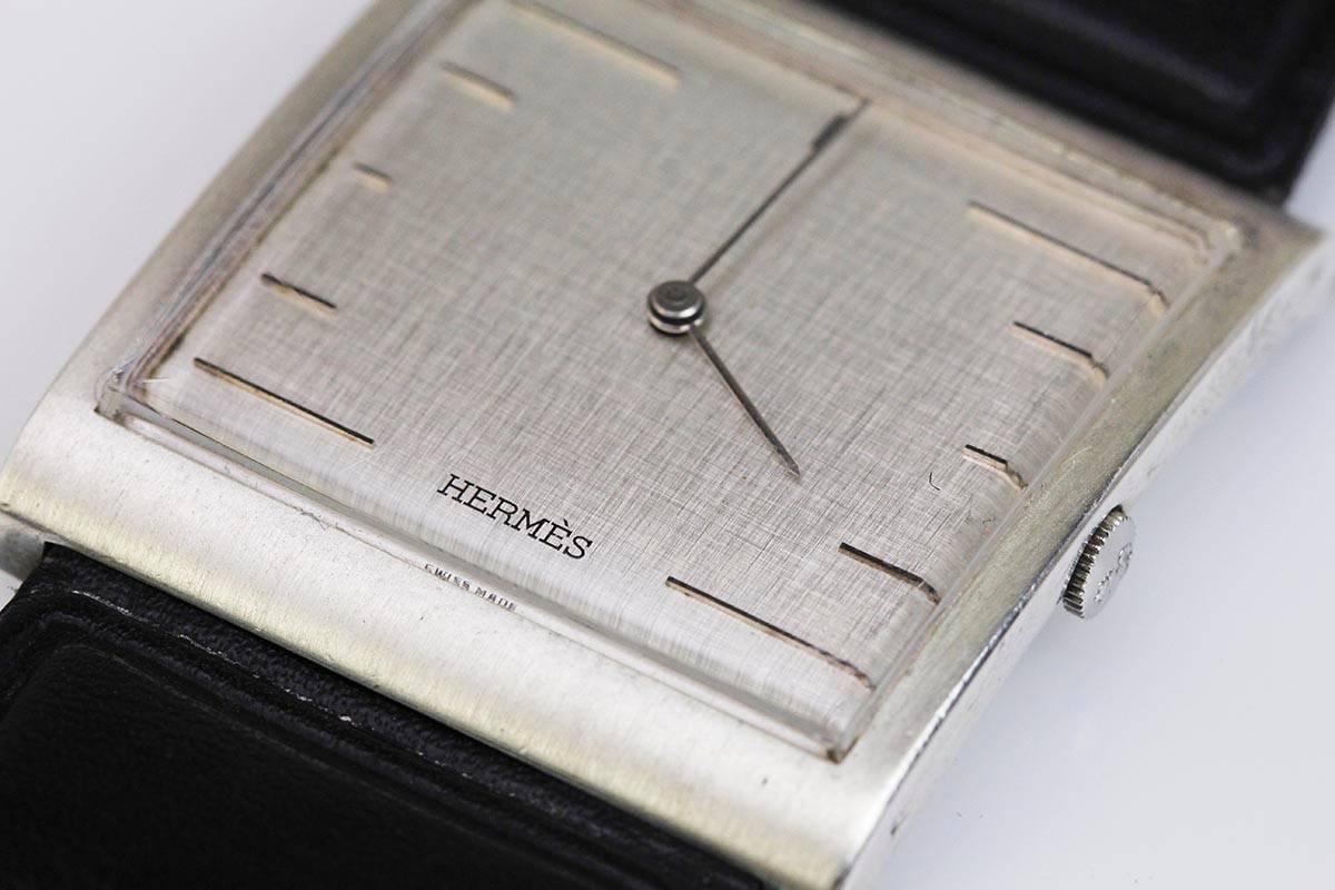 Corum for Hermes Sterling Silver Buckingham Ref 54121 4