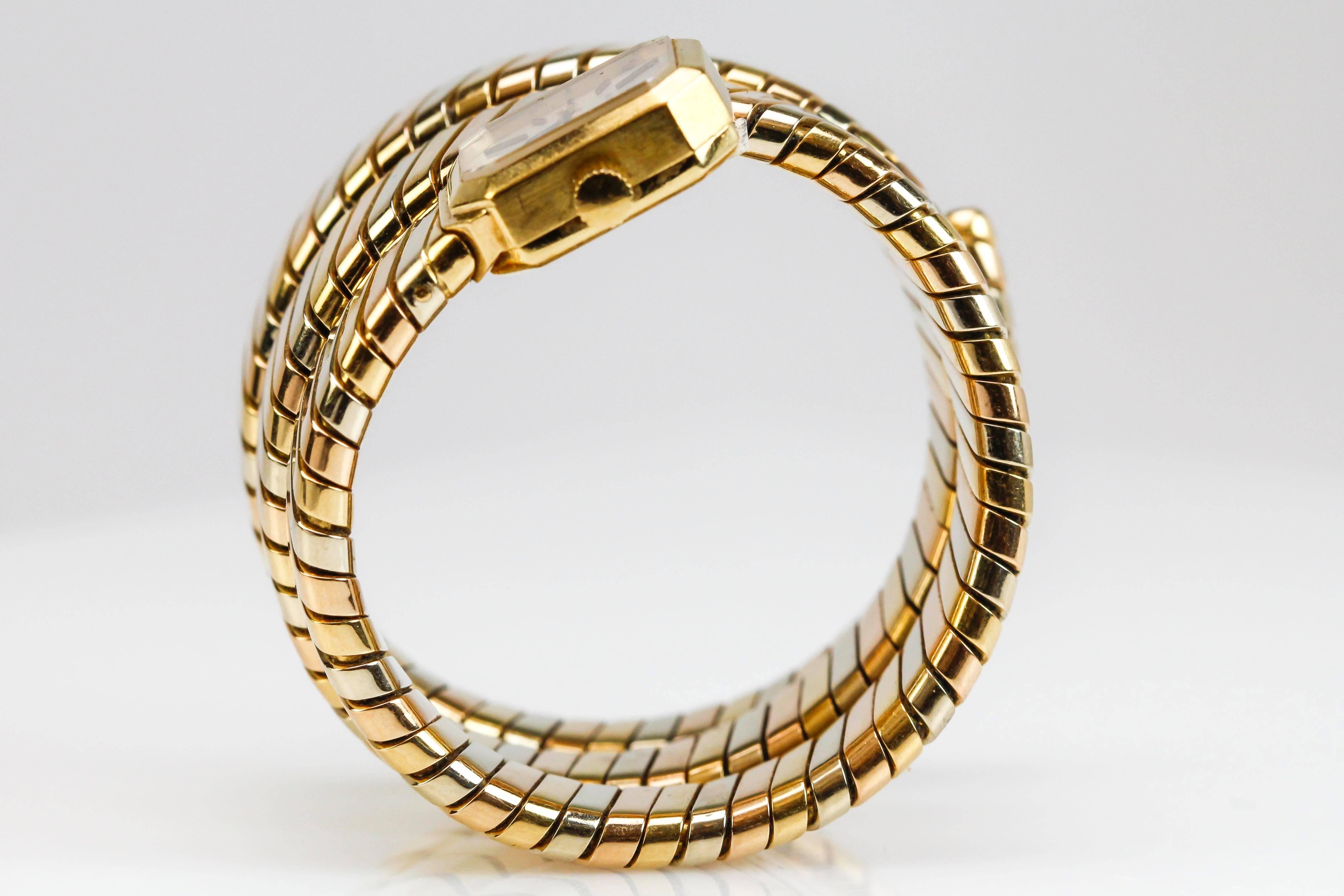 bulgari serpenti watch gold