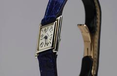 1970's Rare Cartier London Lozenge White Gold Ladys Wristwatch