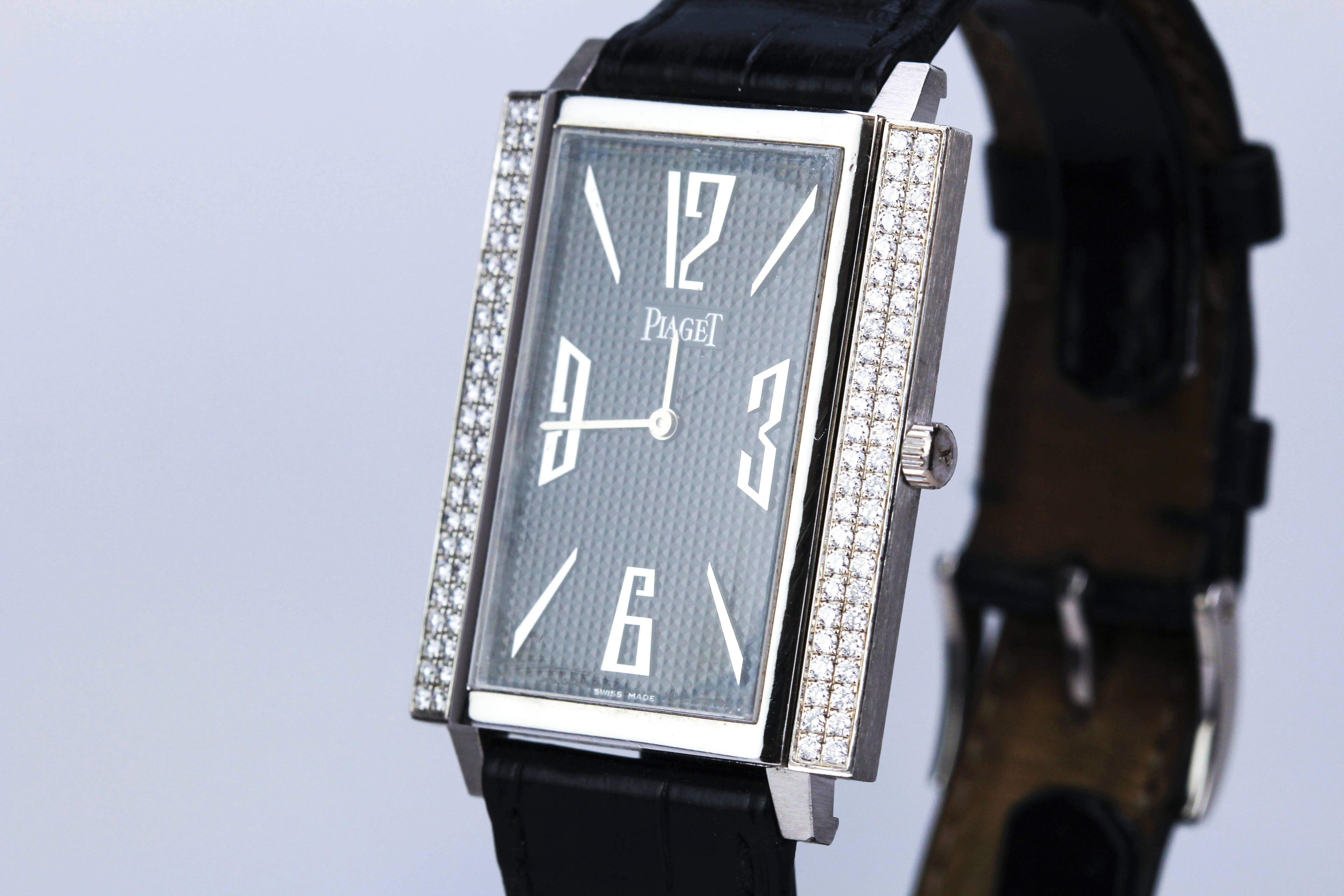 Piaget Black Tie White Gold Diamond Watch 2