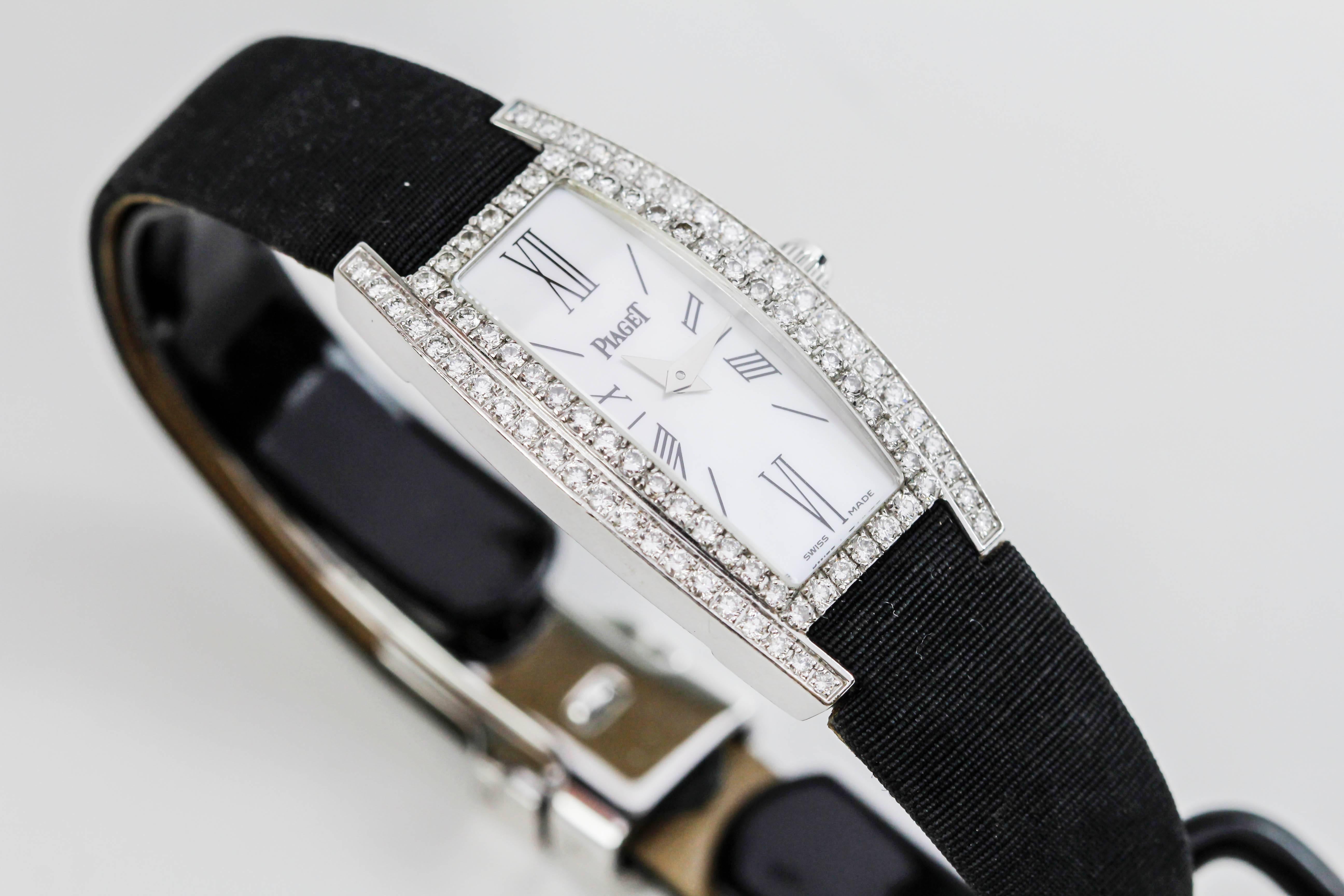 Piaget Limelight Lady's Diamond Weißgold Ref 54035 Armbanduhr 3