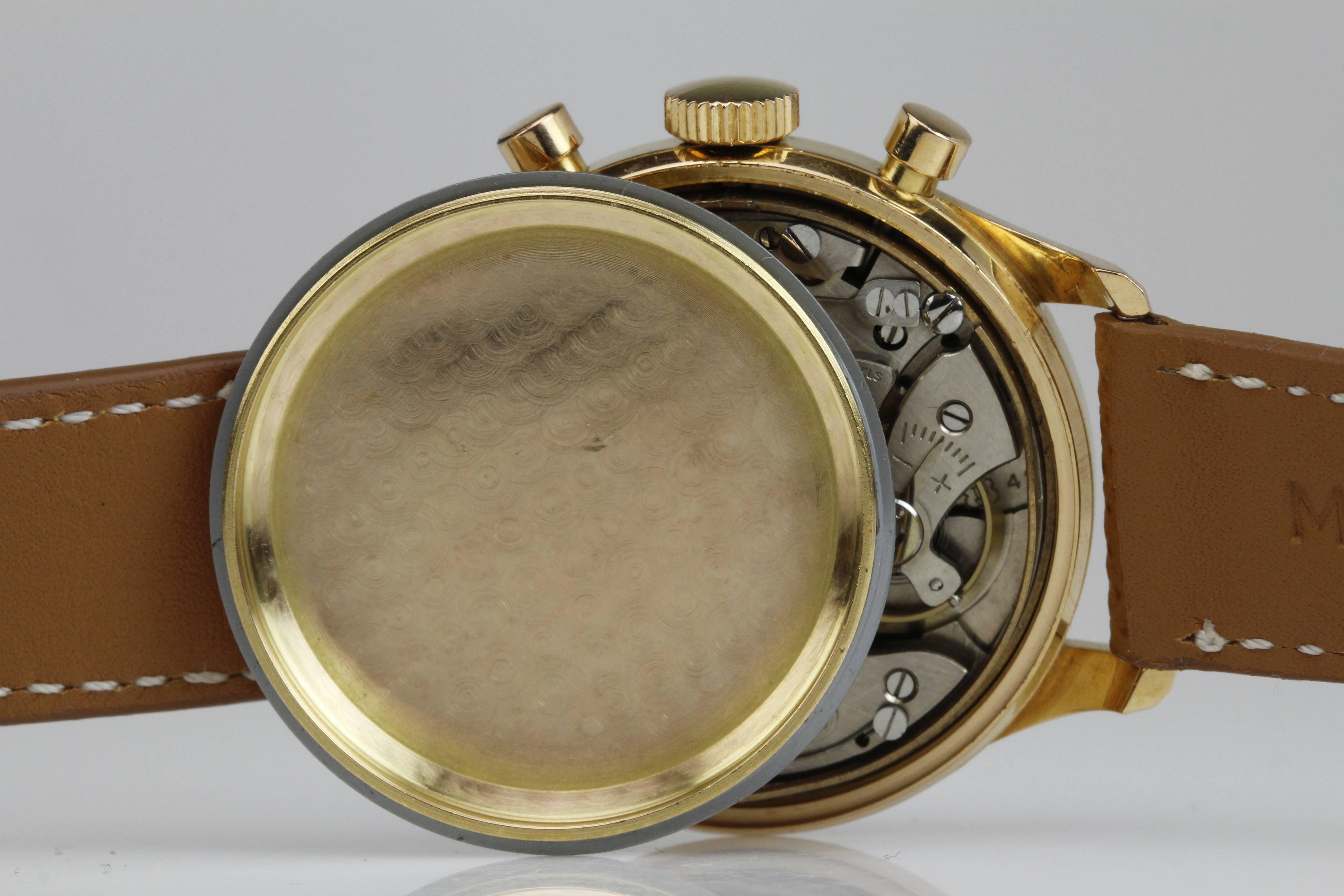 Invicta Rose Gold Chronograph manual wind Wristwatch 4