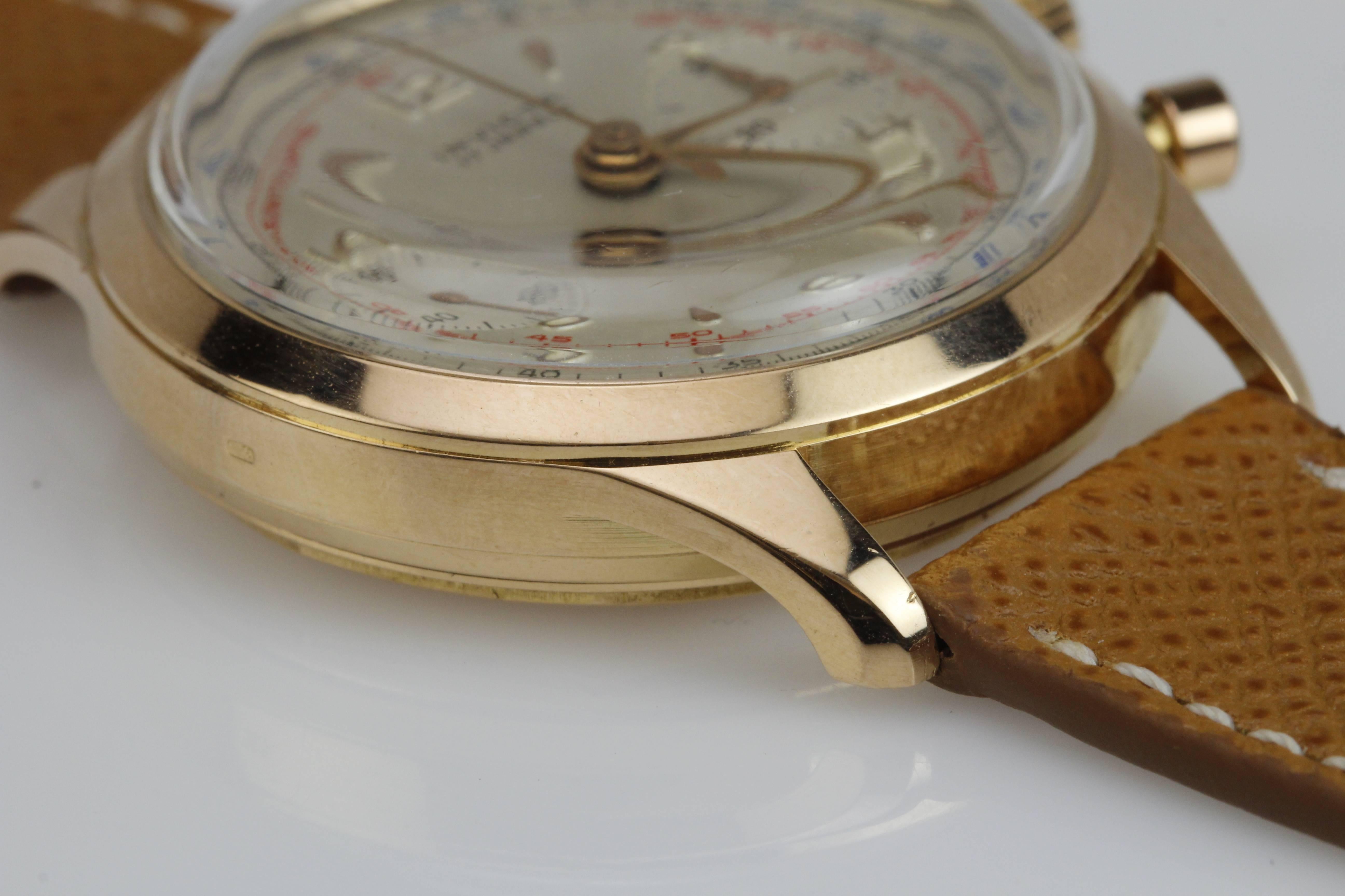Invicta Rose Gold Chronograph manual wind Wristwatch 5
