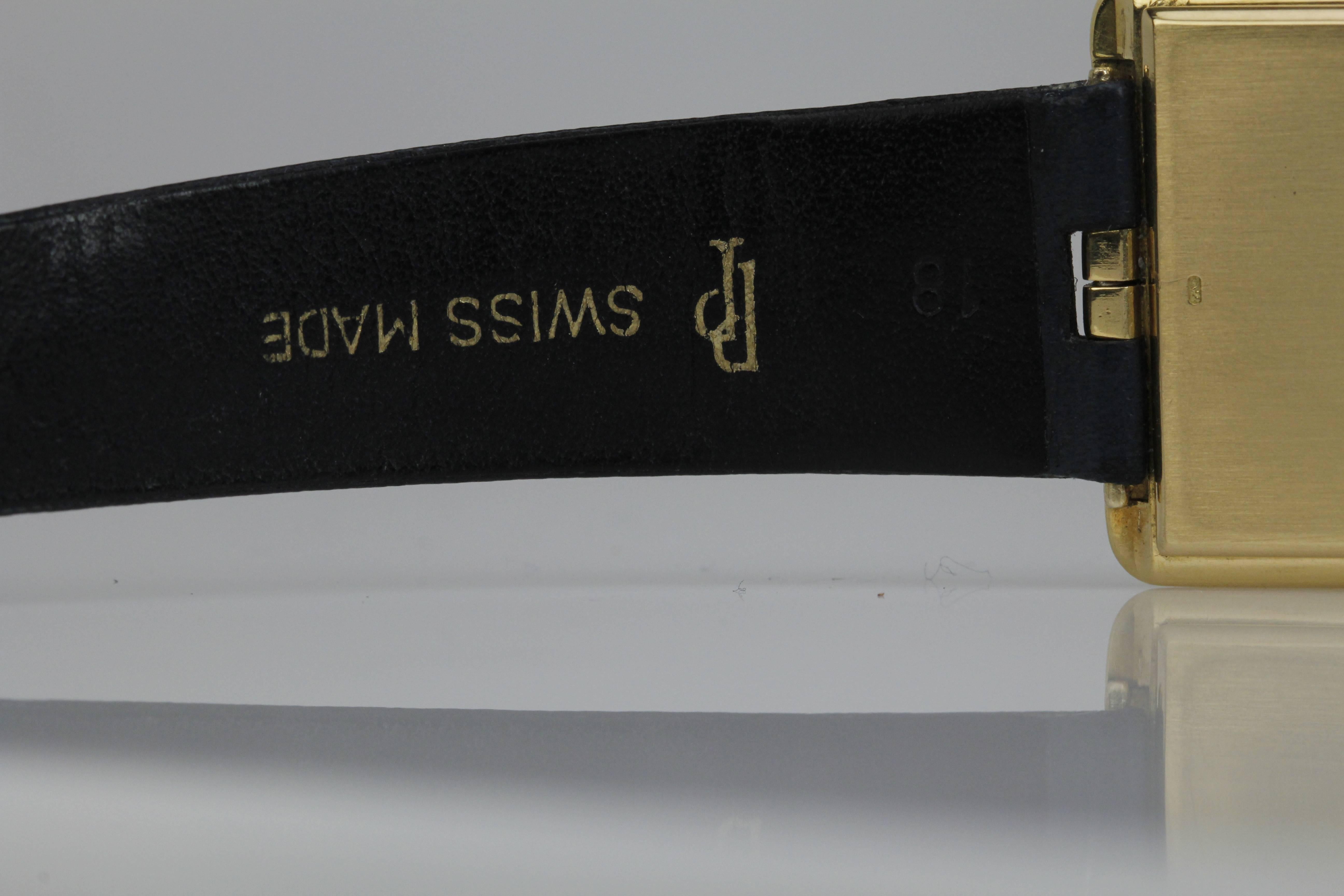 Patek Philippe Yellow Gold Blue Lego Block Manual Wristwatch Ref 3599 2