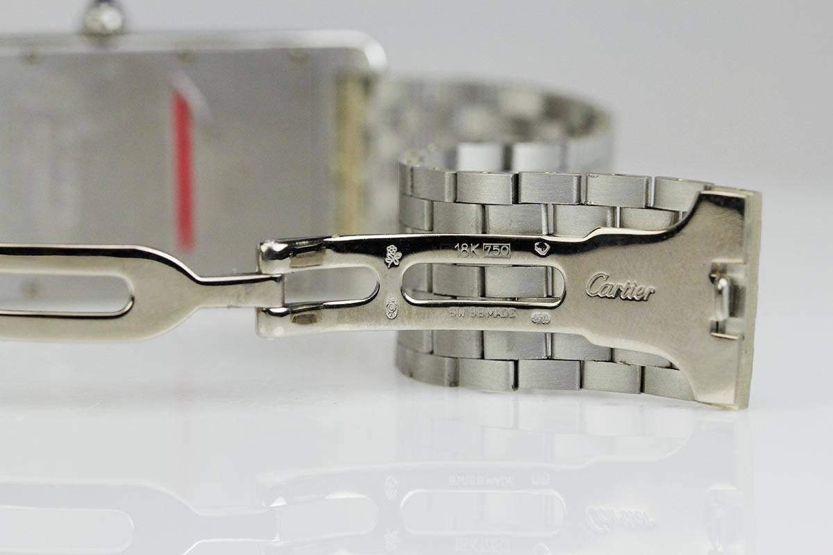 Art Deco Cartier  Platinum Tank Cintree Limited Edition Wristwatch