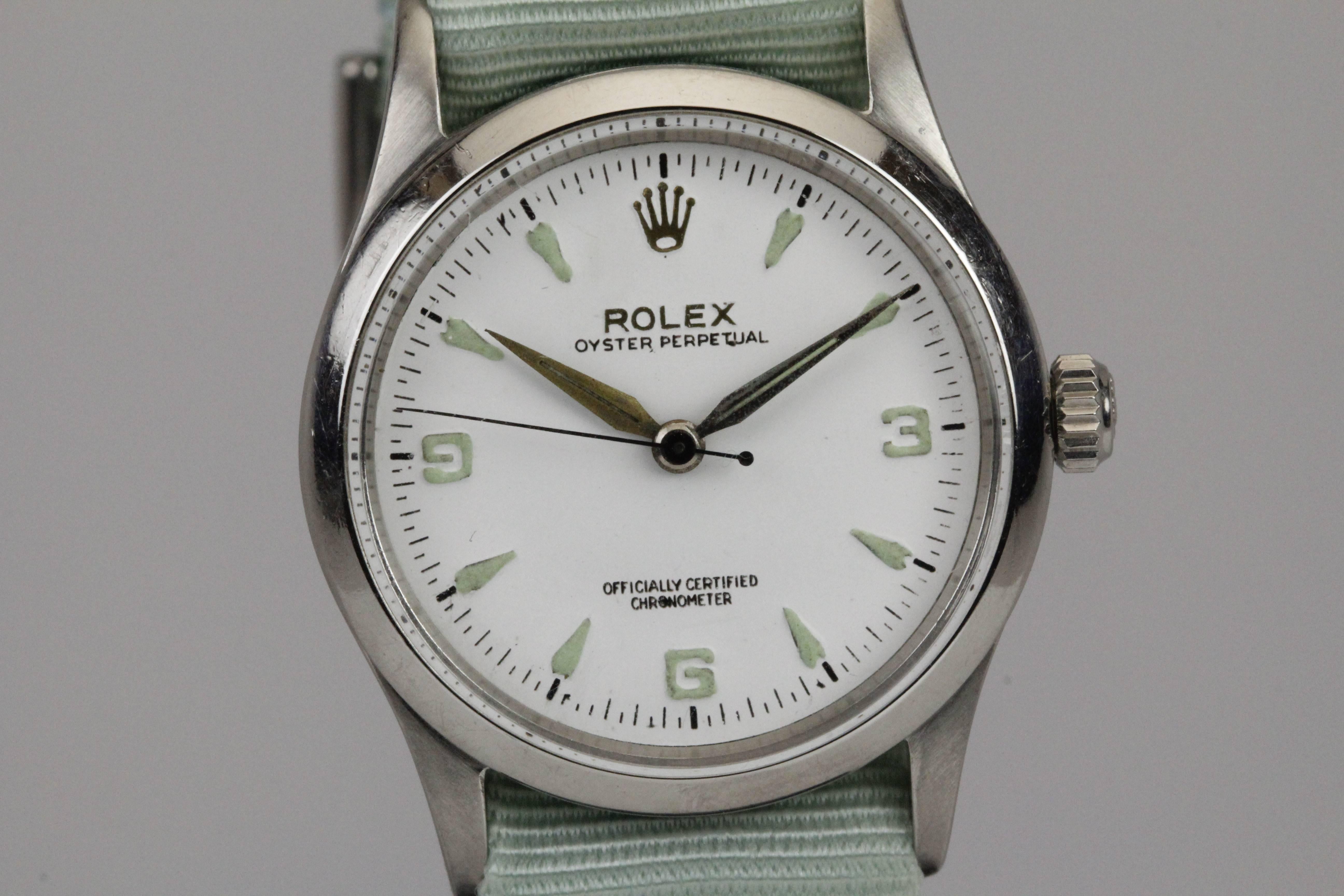 Rolex Stainless Steel Oyster Perpetual Ref 6532 Wristwatch   In Good Condition In Miami Beach, FL