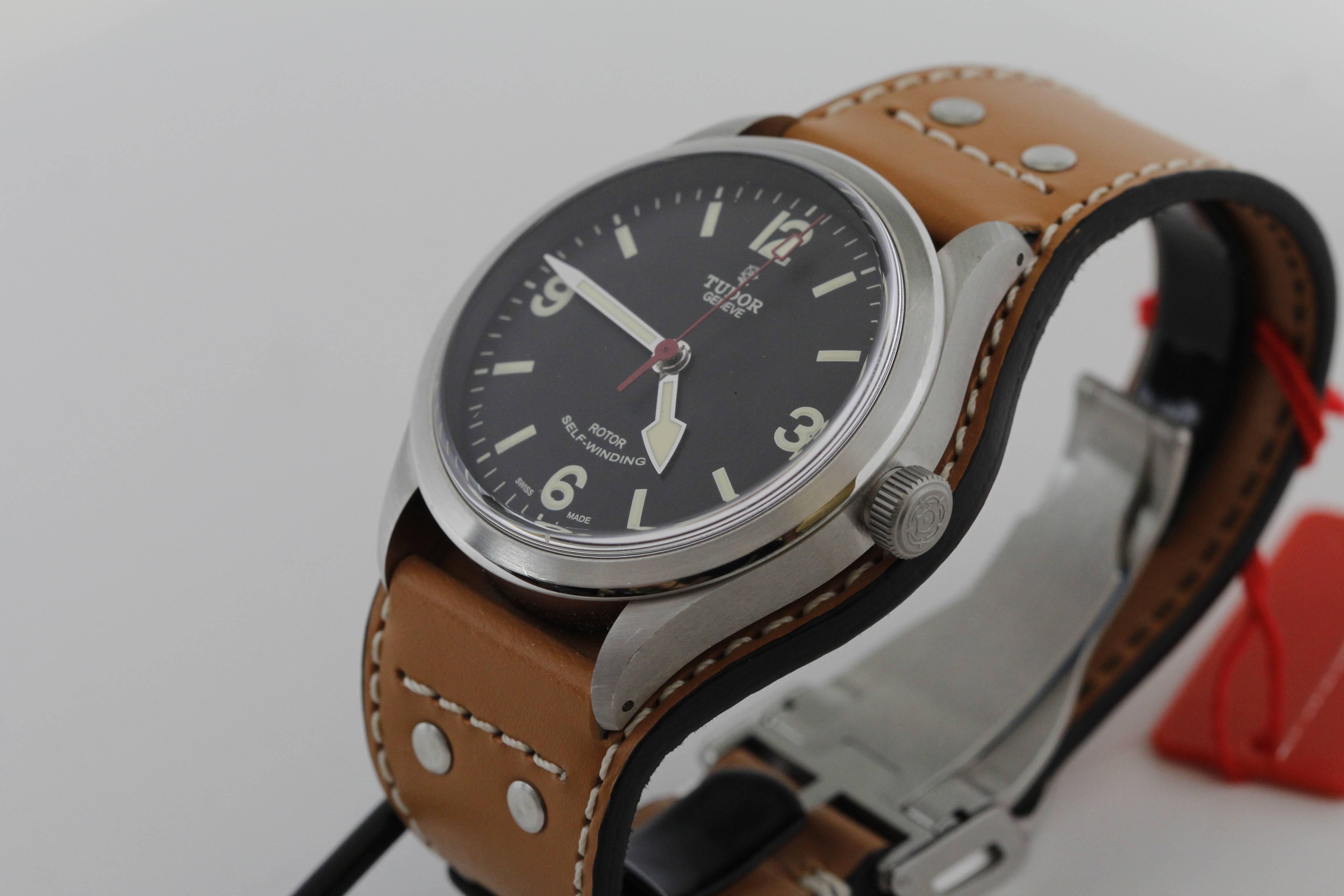Men's Tudor Stainless Steel Heritage Ranger automatic Wristwatch Ref 79910  