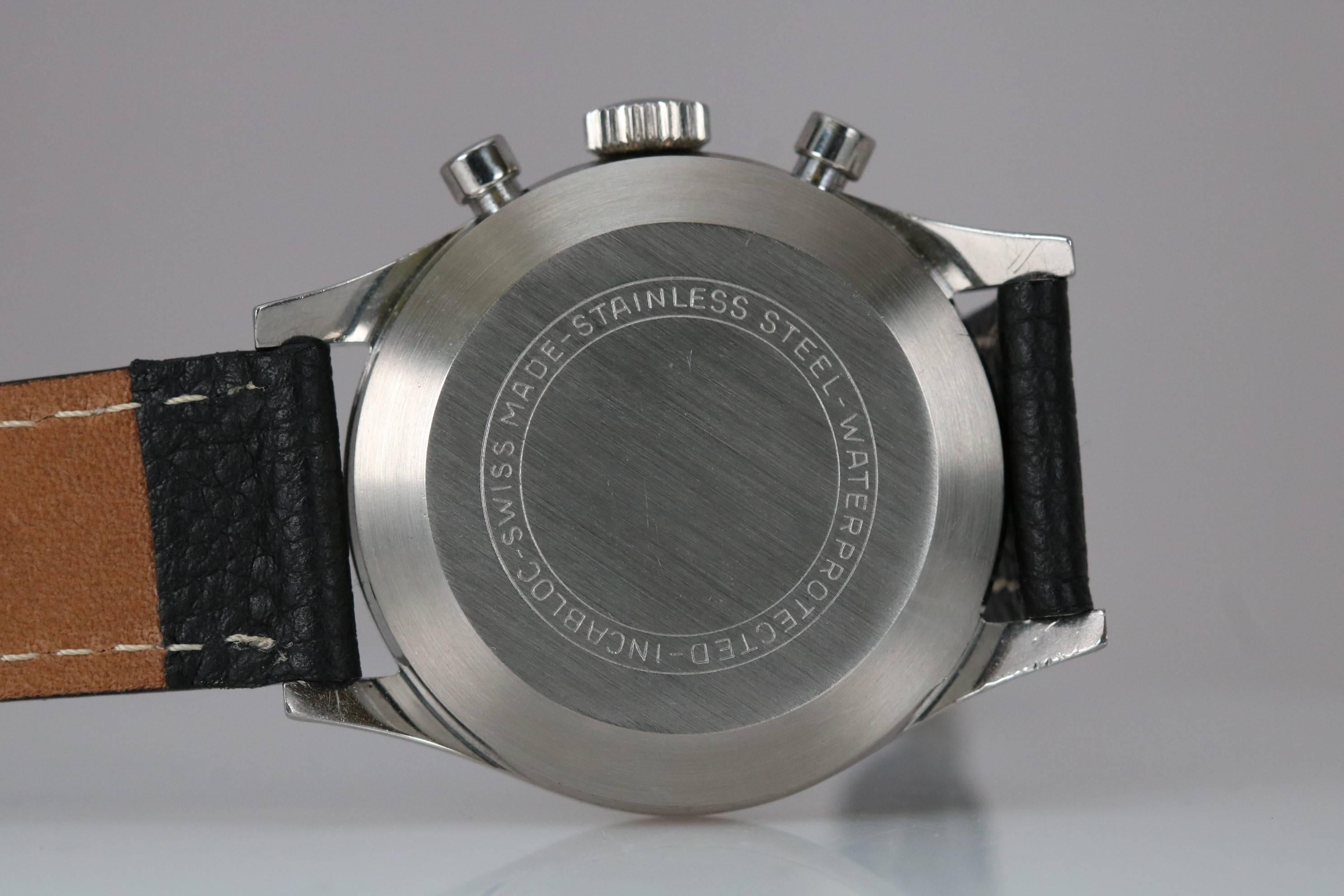 Men's Haste Stainless Steel Chronograph Manual Wristwatch, circa 1960s