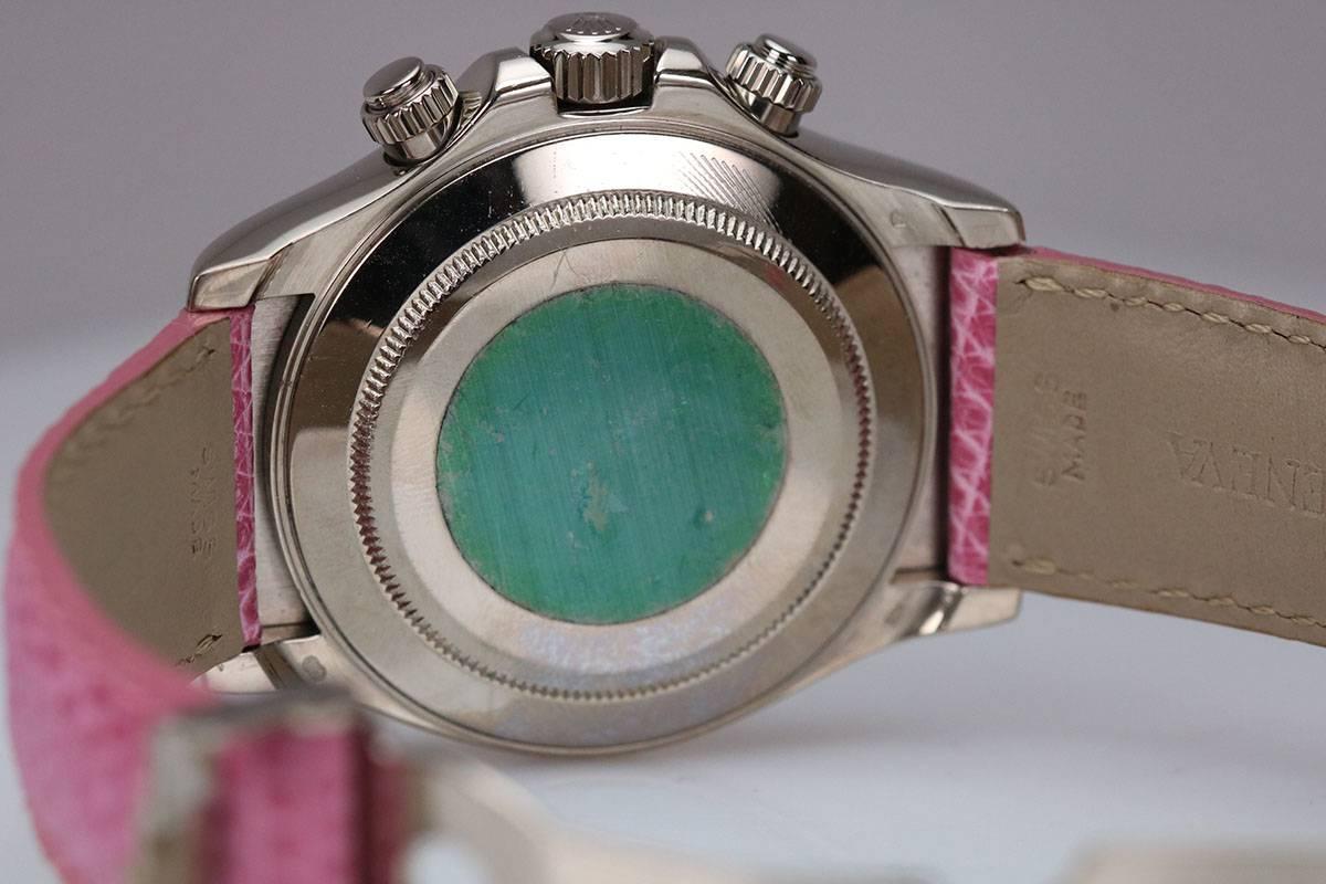 Rolex White Gold Cosmograph Daytona Beach Dial Automatic Wristwatch, circa 2001 2