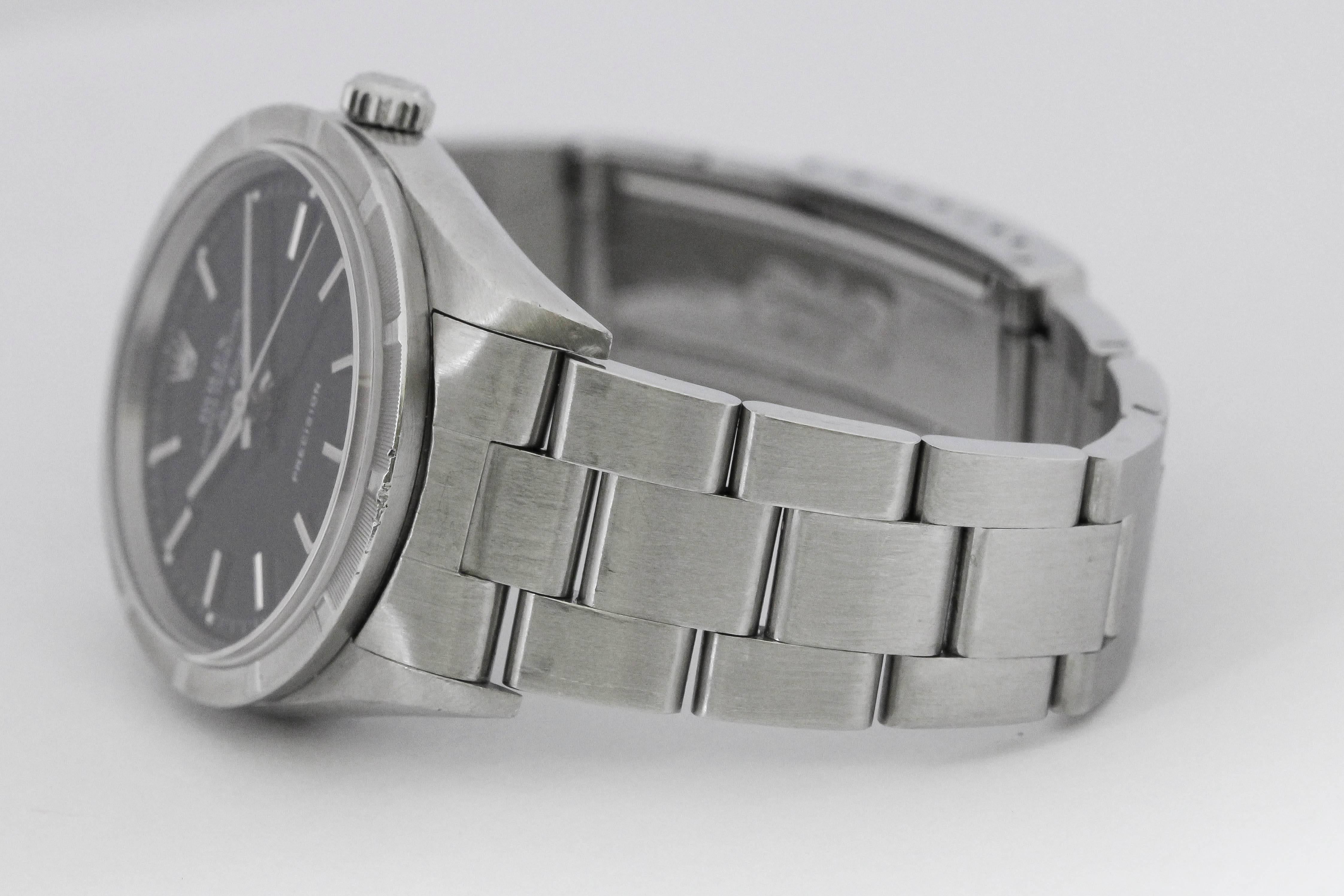 Rolex Stainless Steel Air King Precision Wristwatch Ref 14010M, circa 2006 4