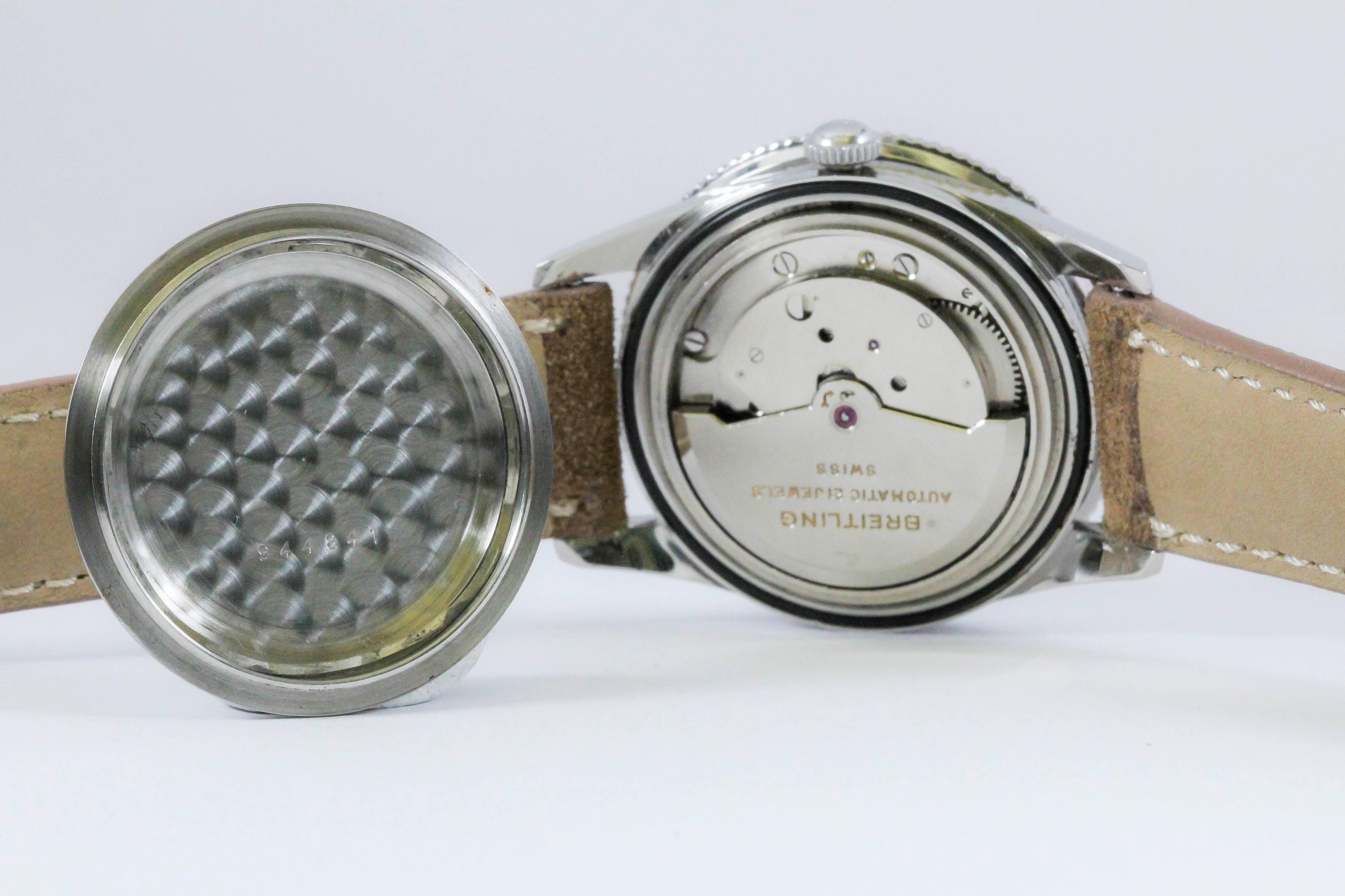 Breitling Stainless Steel Unitime Automatic Wristwatch, circa 1960s 3