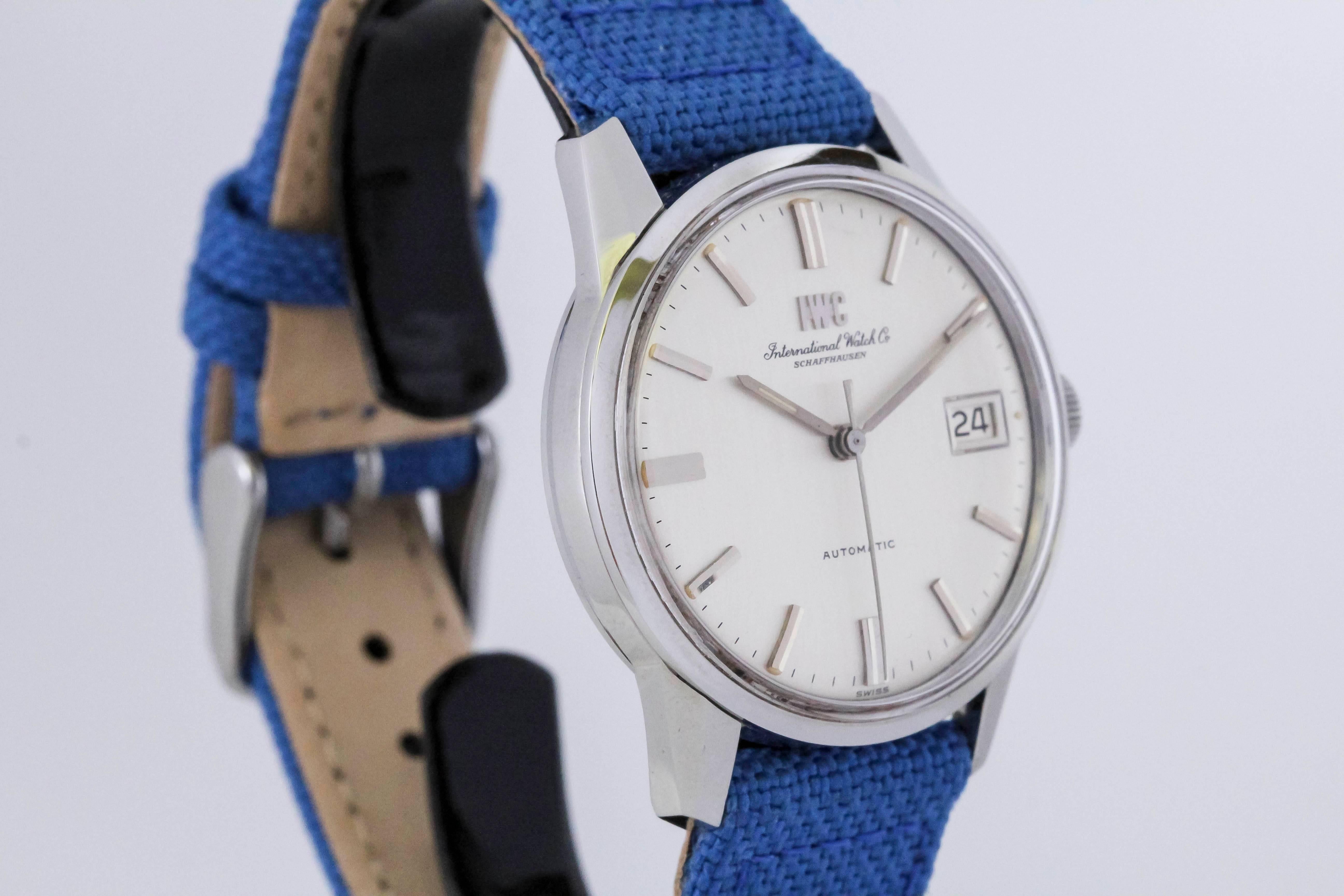 Men's International Watch Company IWC Stainless Steel Automatic Wristwatch, c 1960s