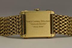 CARTIER Yellow Gold Cartier Chinese Wristwatch circa 1940