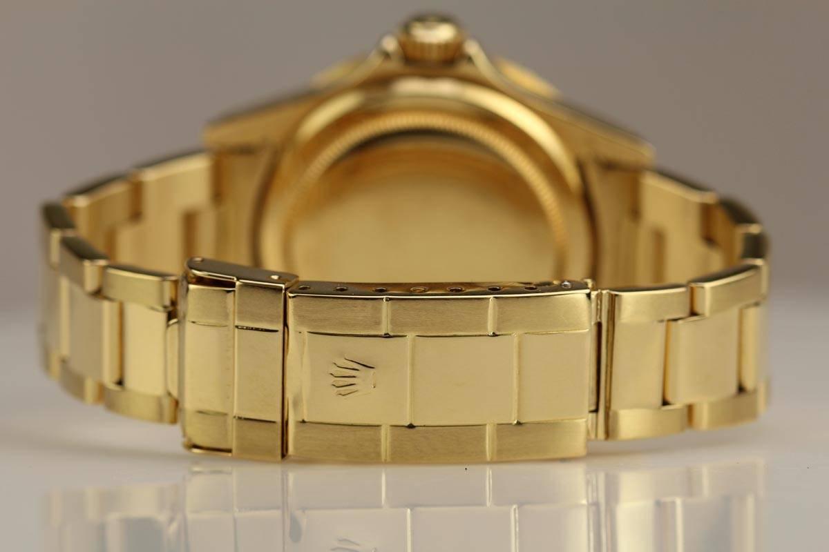 Rolex Gelbgold Submariner Datum lila Dunst Armbanduhr Ref 1680 3
