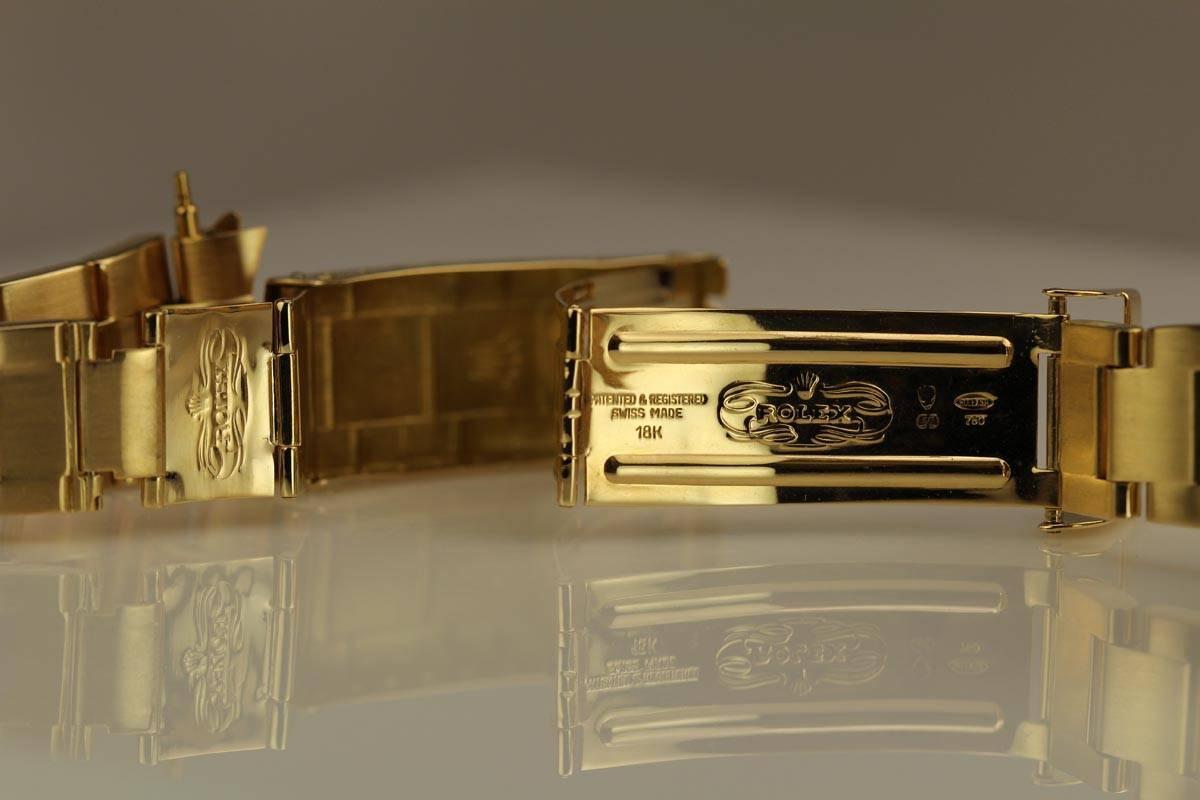Rolex Gelbgold Submariner Datum lila Dunst Armbanduhr Ref 1680 2