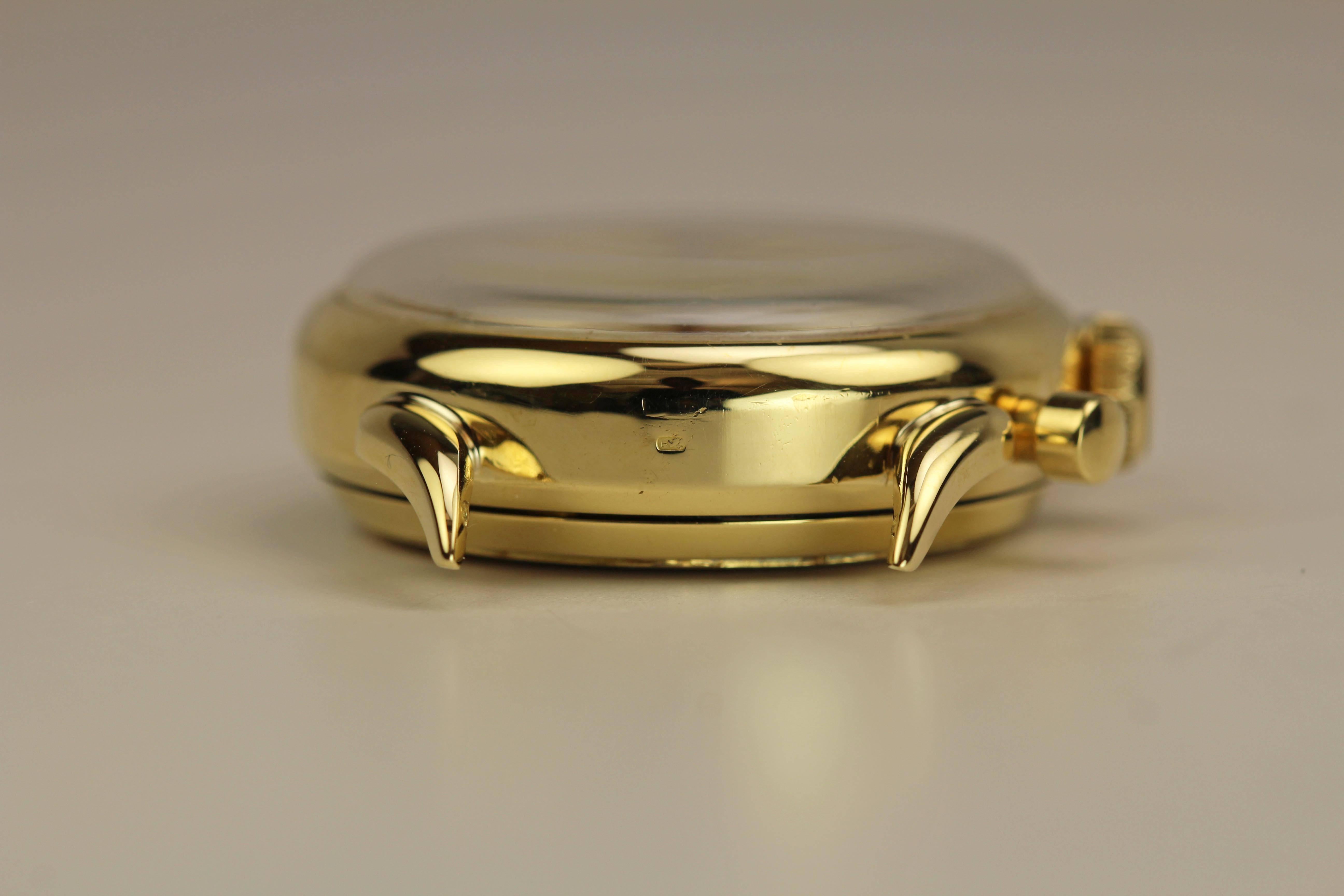 LeCoultre Yellow Gold Chronograph Wristwatch 5