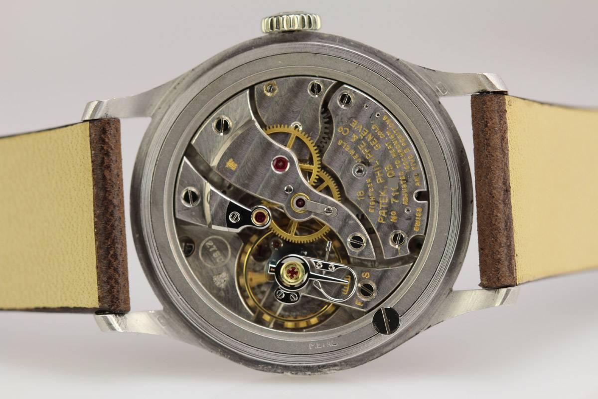 Patek Philippe White Gold Calatrava Wristwatch Ref 570  3