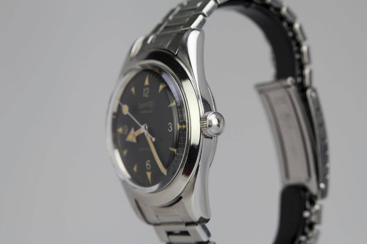 This is an extremely rare  Eberhard Scientigraf  from the 1960s.  This particular watch is an amagnetic watch that competed with the Rolex Milgauss,  Omega Railmaster,  Patek Philippe 3417, and the other amagnetic watches from the period.   The