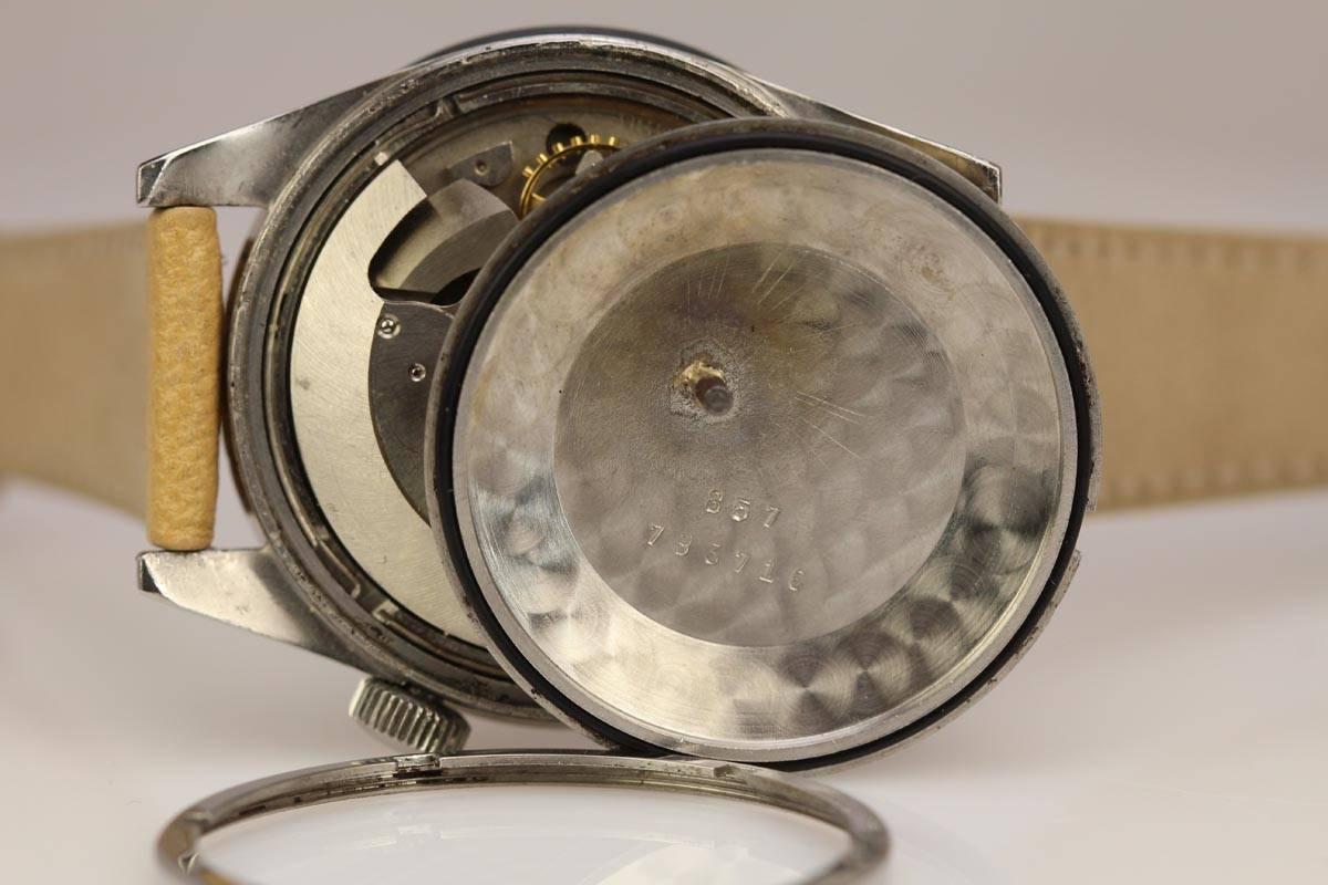 Lecoultre Stainless Steel  Deep Sea Alarm Diver's Wristwatch 4