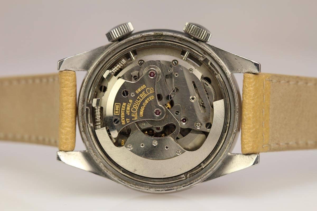Men's Lecoultre Stainless Steel  Deep Sea Alarm Diver's Wristwatch