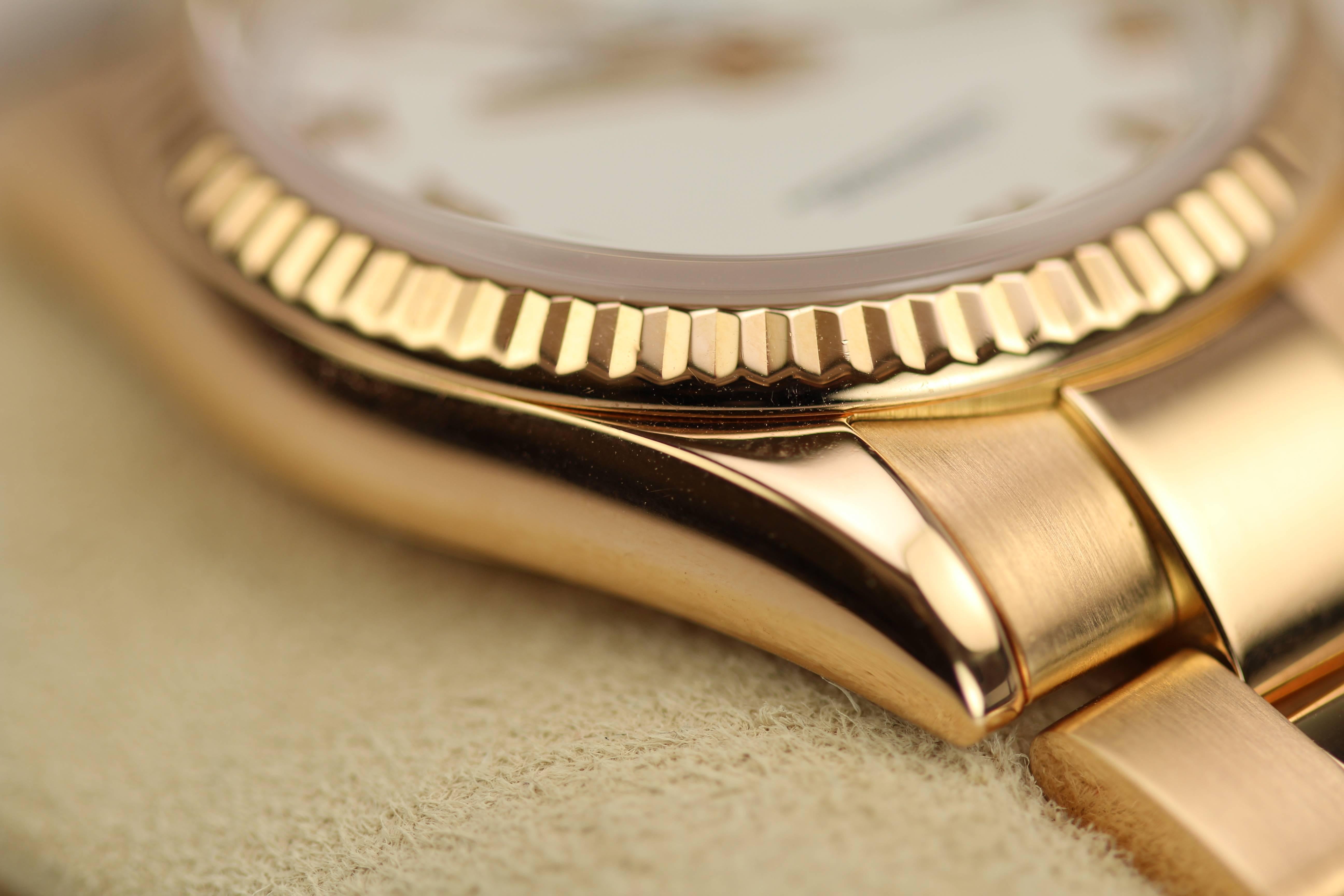 Men's Rolex Rose Gold President Day-Date Wristwatch Ref 118235 