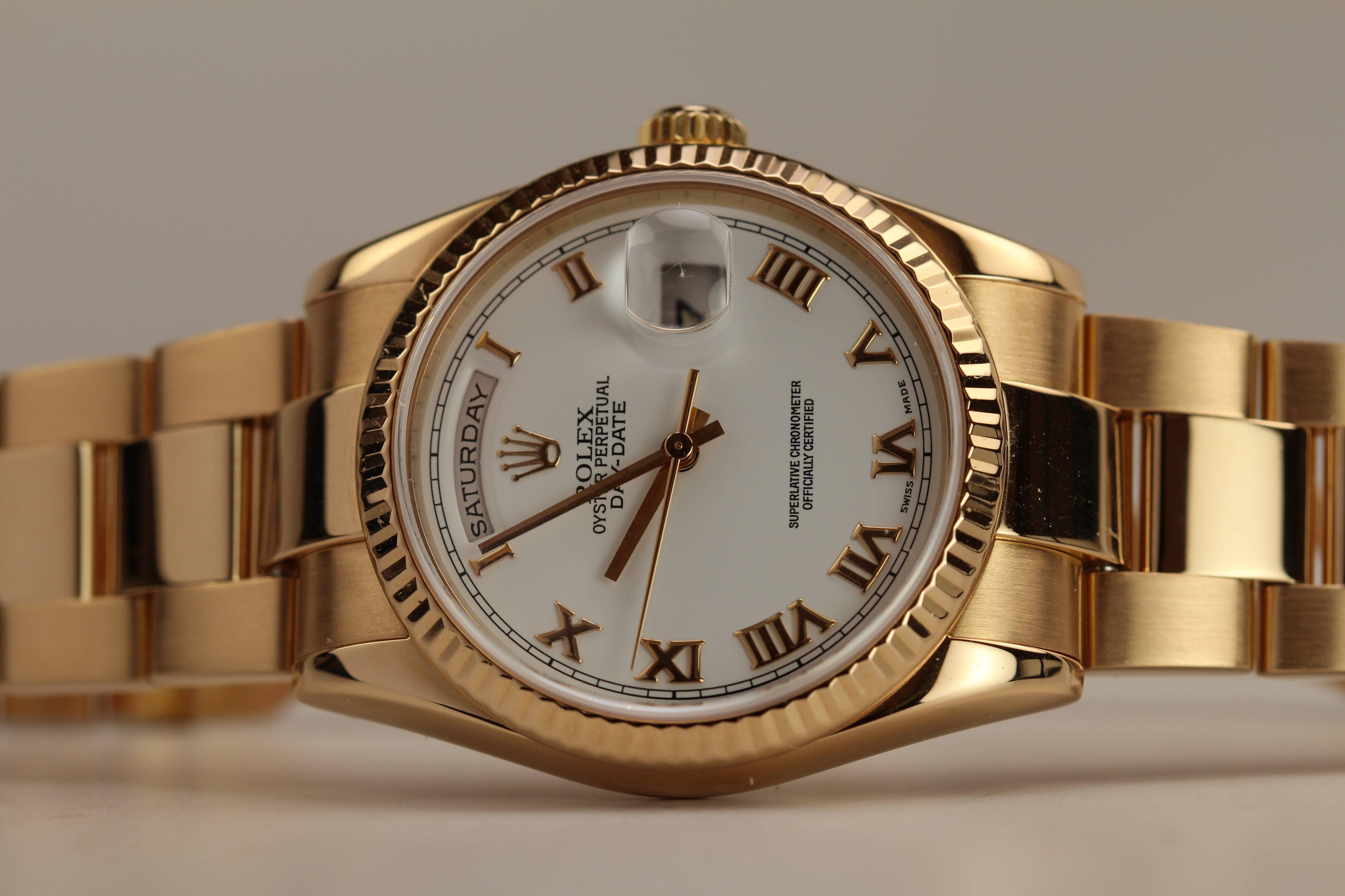 Rolex Rose Gold President Day-Date Wristwatch Ref 118235  2