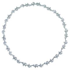 Tiffany & Co. Garland Diamond Platinum Garland Necklace
