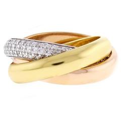 Cartier Trinity de Cartier Diamond Gold Ring 1