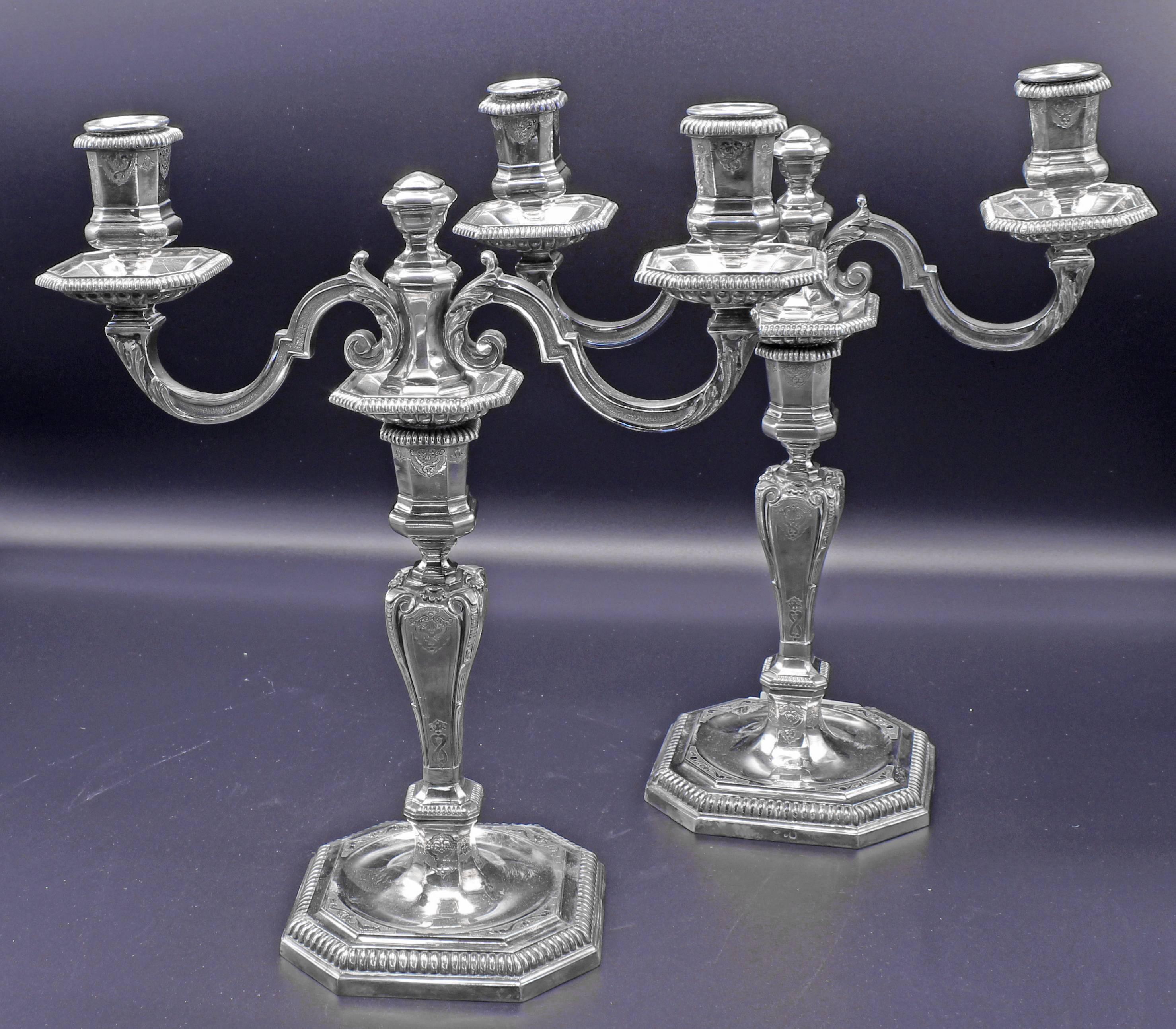 Lapparra French Candelabras In Excellent Condition In Bethesda, MD